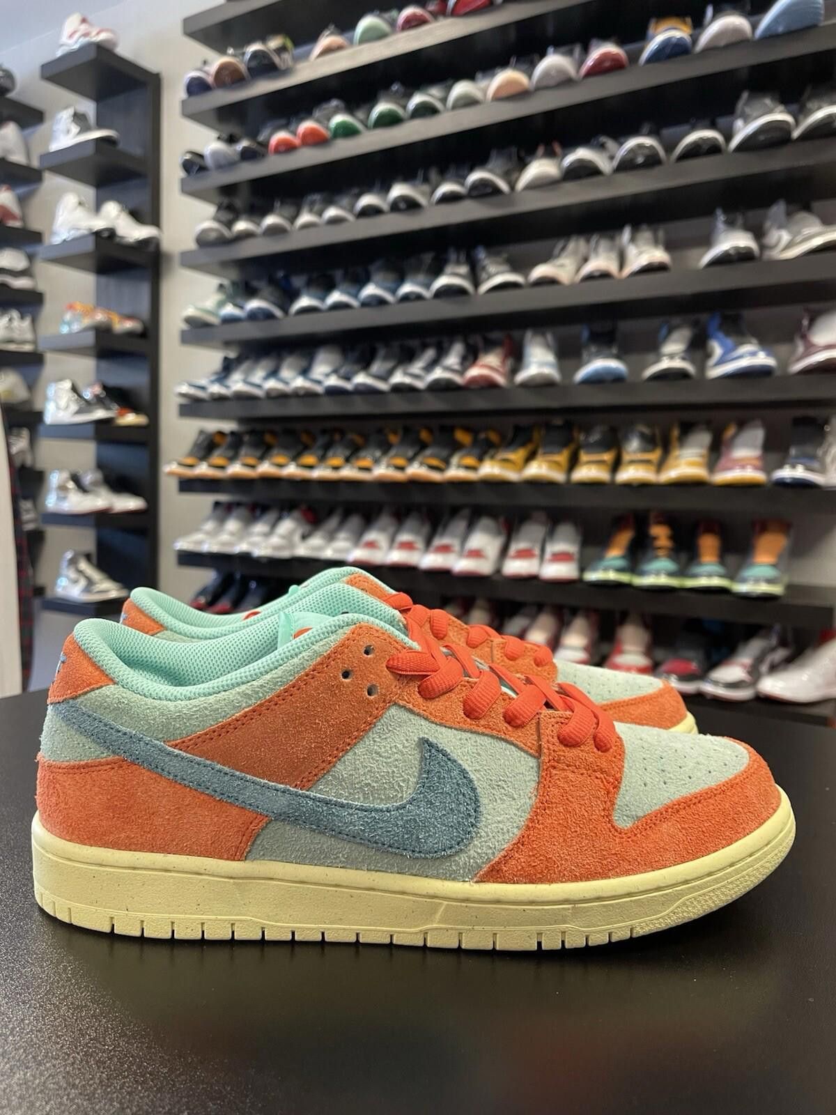 Nike Size 10 - Nike SB Dunk Low Pro PRM Orange Emerald Rise Noise Size US 10 / EU 43 - 3 Thumbnail