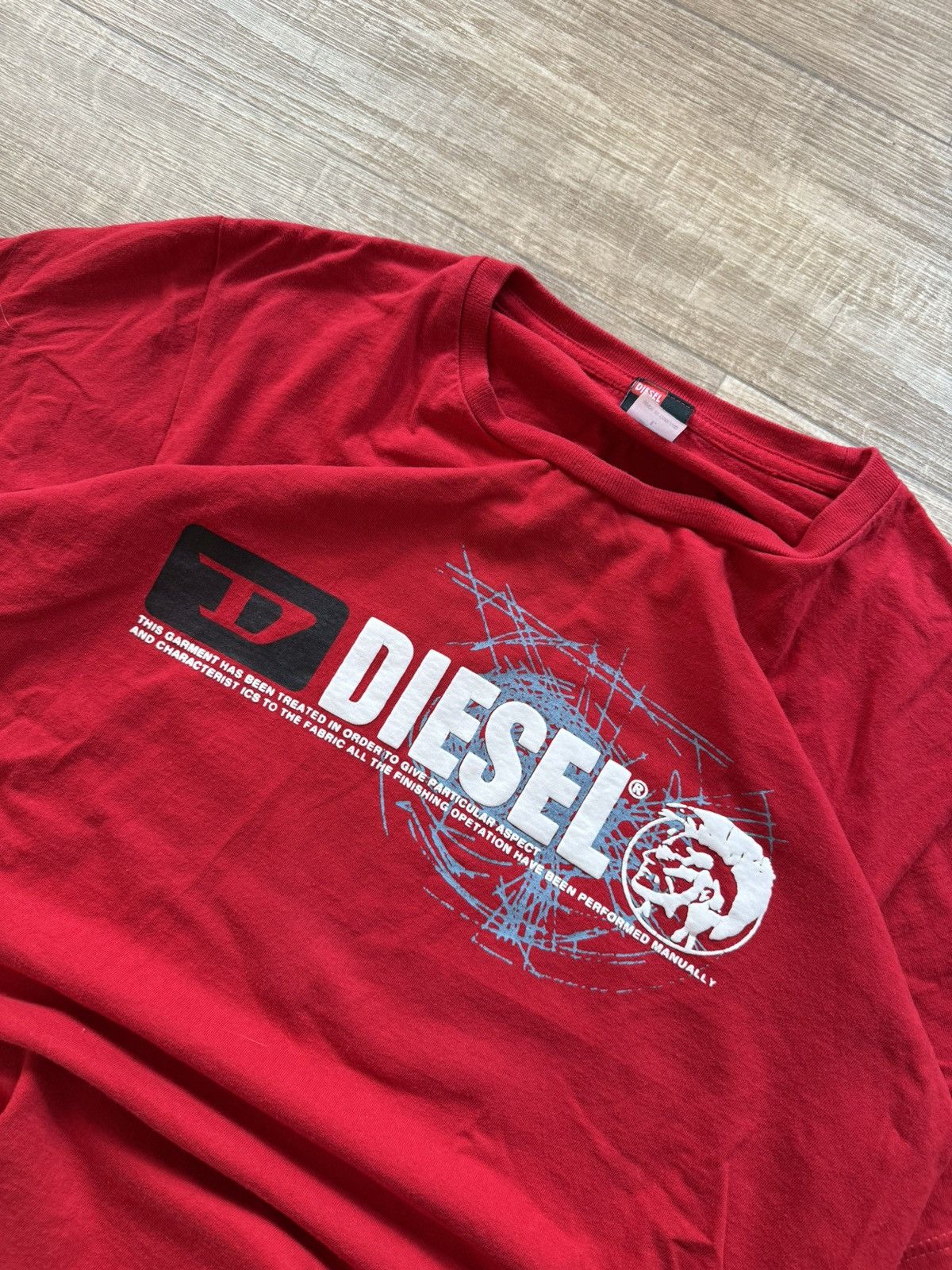 Diesel vintage y2k diesel central logo punk res tee Size US L / EU 52-54 / 3 - 3 Thumbnail