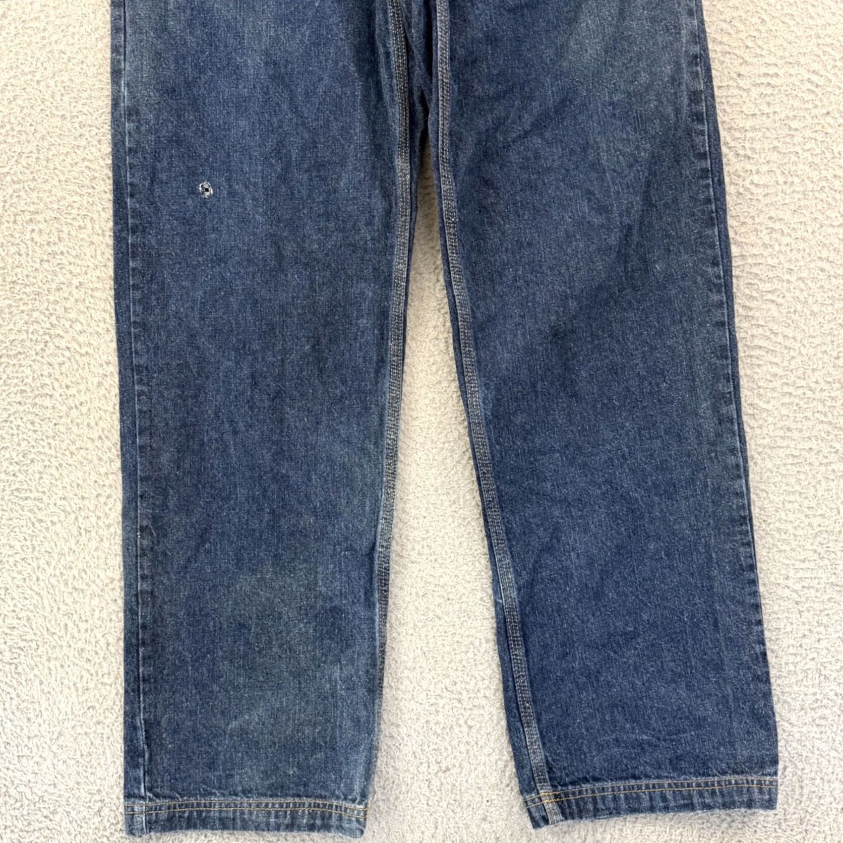 Tommy Hilfiger VINTAGE Tommy Hilfiger Jeans Mens 33x34 Denim Wide Leg 90s Baggy Loose Fit USA Size US 33 - 2 Thumbnail