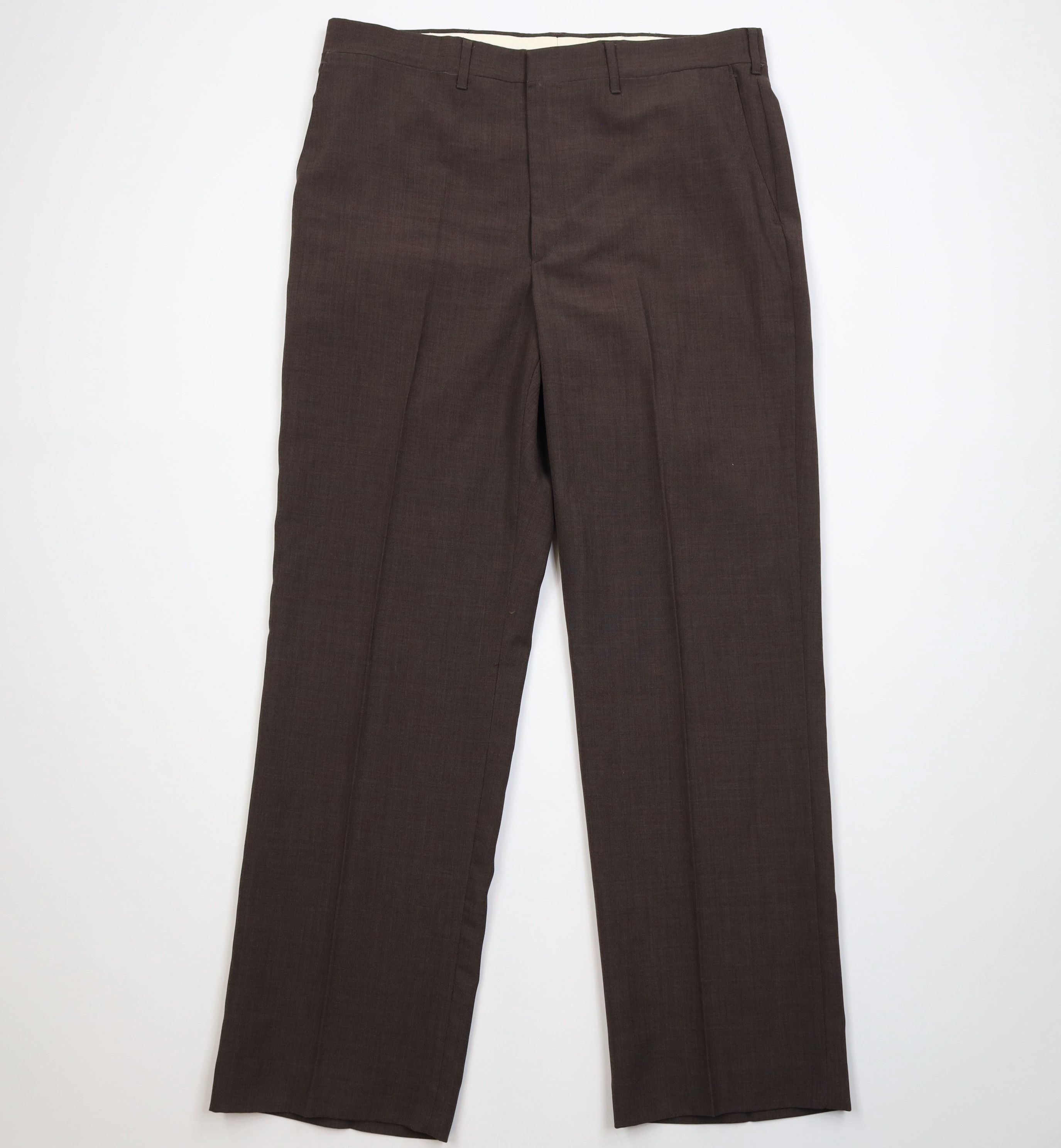 Vintage Vintage 70s Streetwear Blend Knit Wide Leg Chino Pants USA Size US 36 / EU 52 - 1 Thumbnail