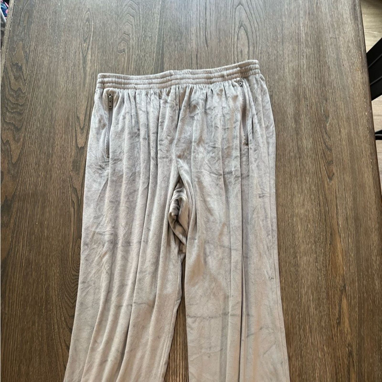 SKIMS NWT Skims Velour Track Pants Smoke Size 2X Size 35" - 3 Thumbnail