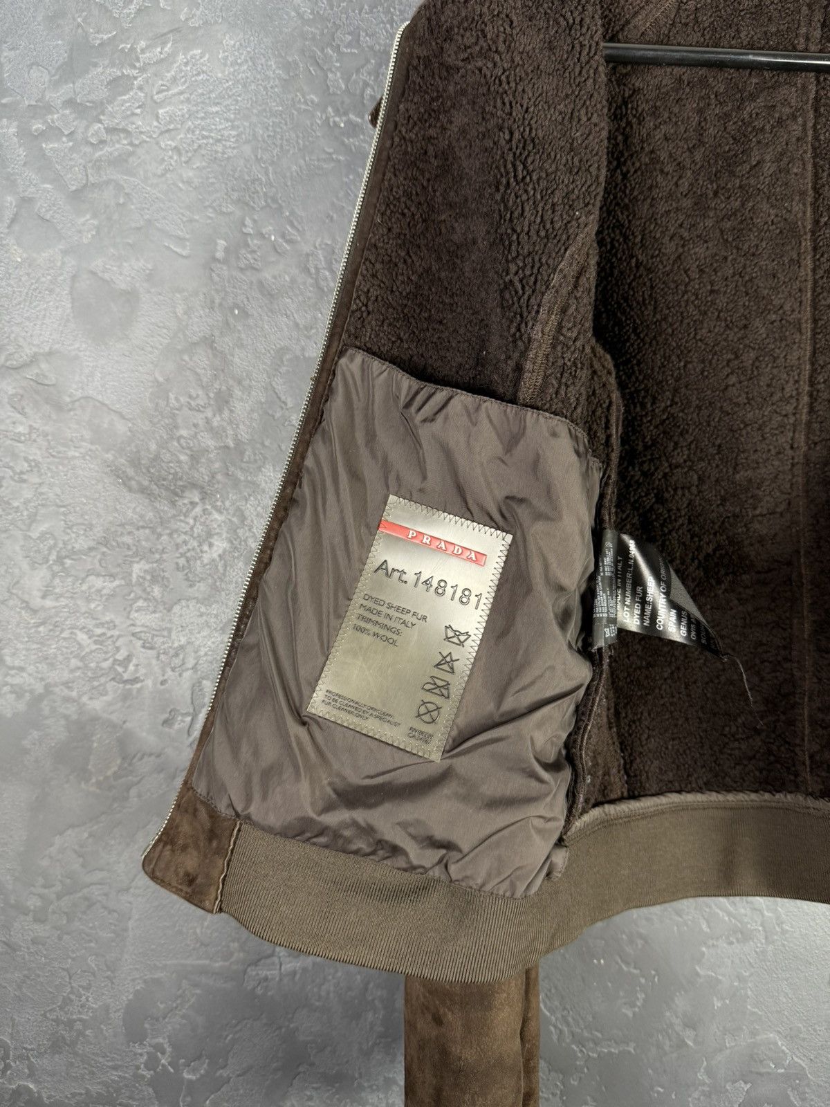 Prada 2000s Prada Brown Shearling Leather Jacket Women's Size L / US 10 / IT 46 - 17 Thumbnail