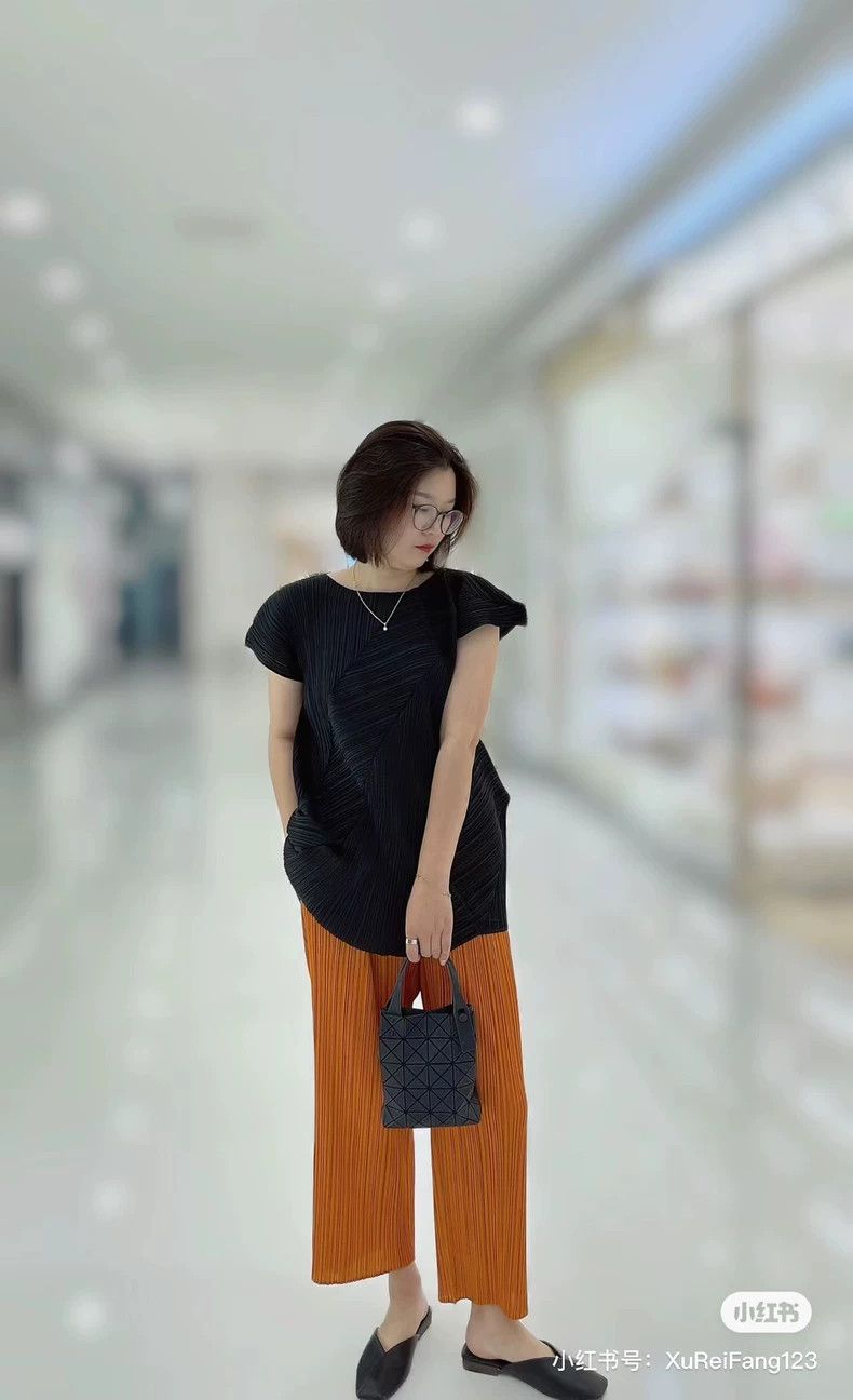 Issey Miyake Issey Miyake Pumpkin-colored straight-leg pants Size 25" / US 0 / IT 36 - 8 Thumbnail