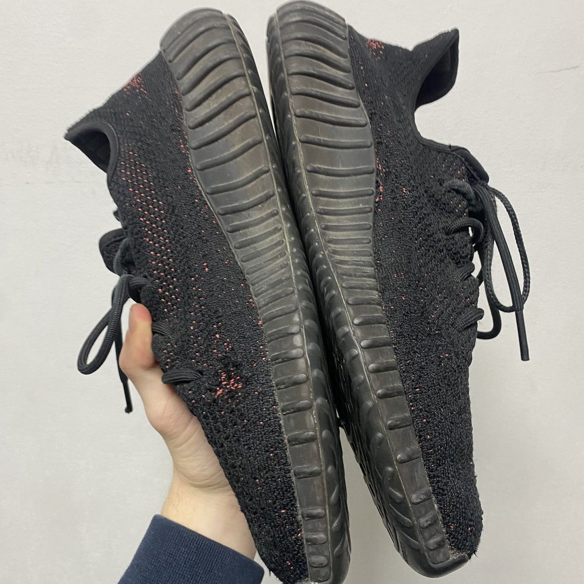 Adidas adidas Yeezy Boost 350 V2 Core Black Red Size US 12 / EU 45 - 8 Thumbnail