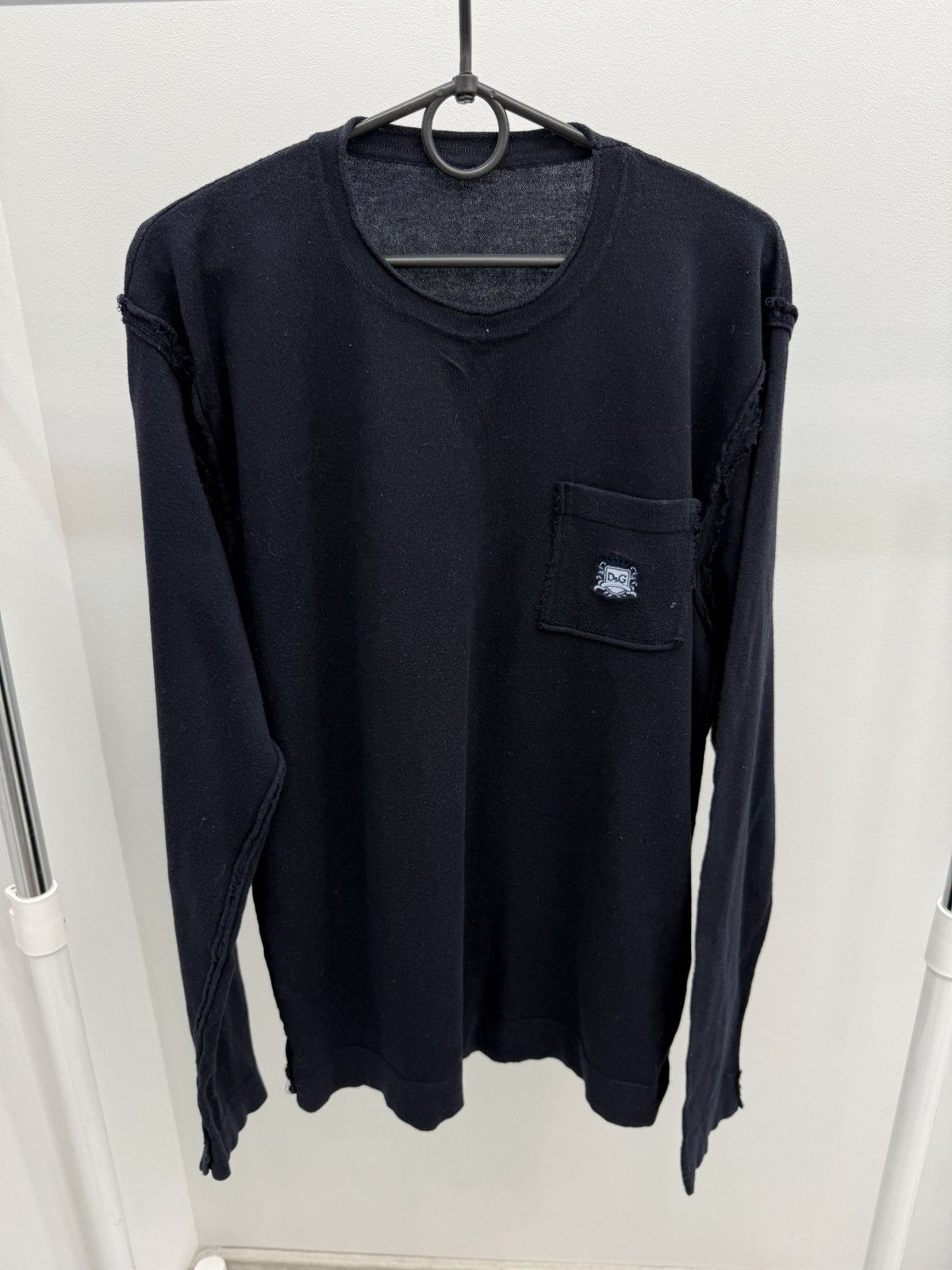 Dolce & Gabbana Dolce & Gabbana Cotton Cashmere Inside Out Sweater Size US L / EU 52-54 / 3 - 1 Thumbnail