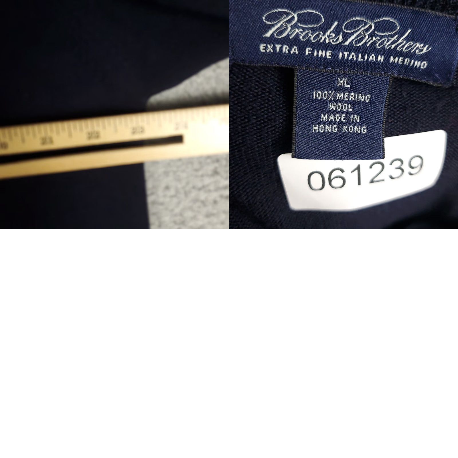 Brooks Brothers VINTAGE Brooks Brothers Sweater Pullover Men's XL Navy Blue Wool Knitted Classic 90s Size US XL / EU 56 / 4 - 8 Thumbnail