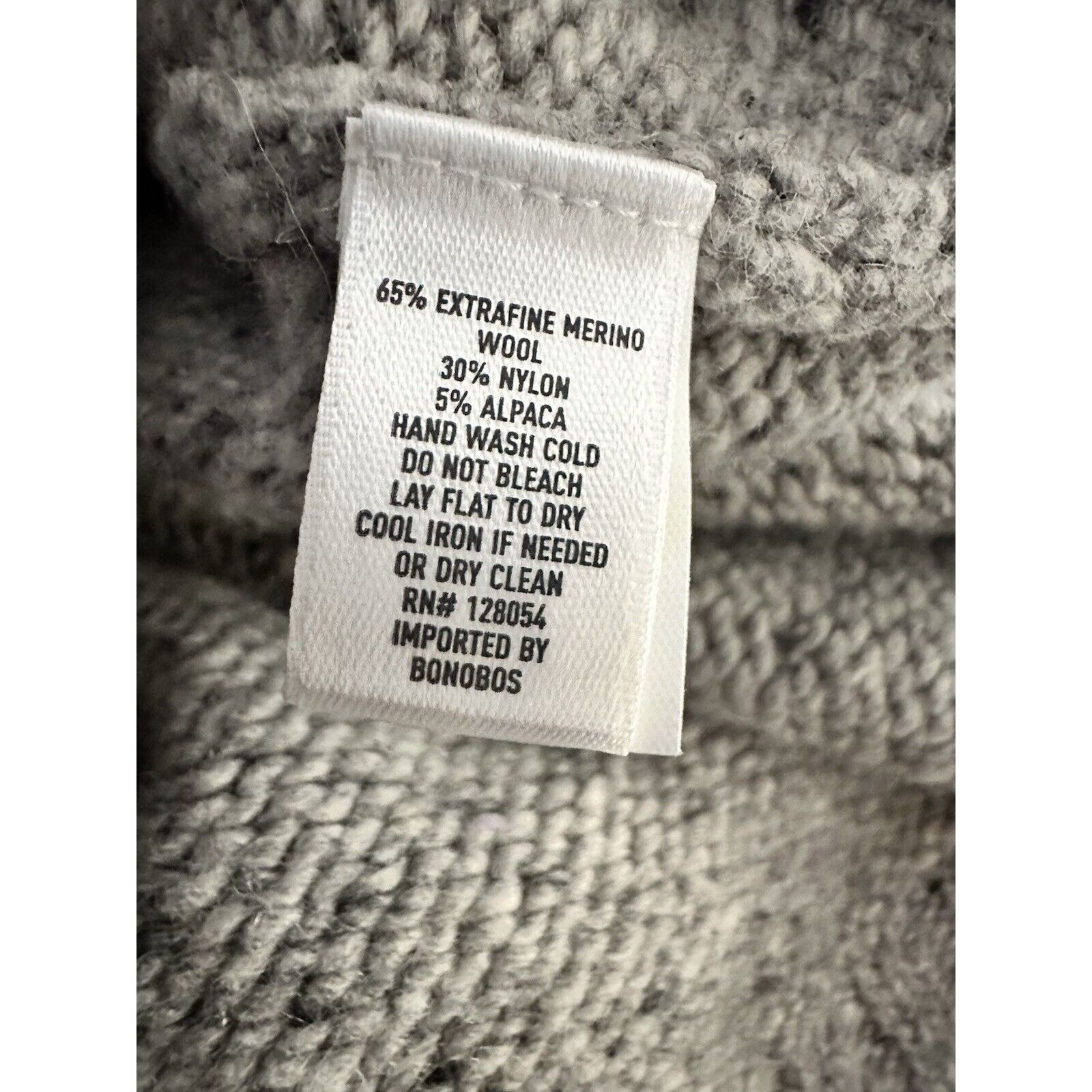 Bonobos Bonobos Men's Pullover Sweater Wool Blend Long Sleeve Small Size US S / EU 44-46 / 1 - 8 Thumbnail