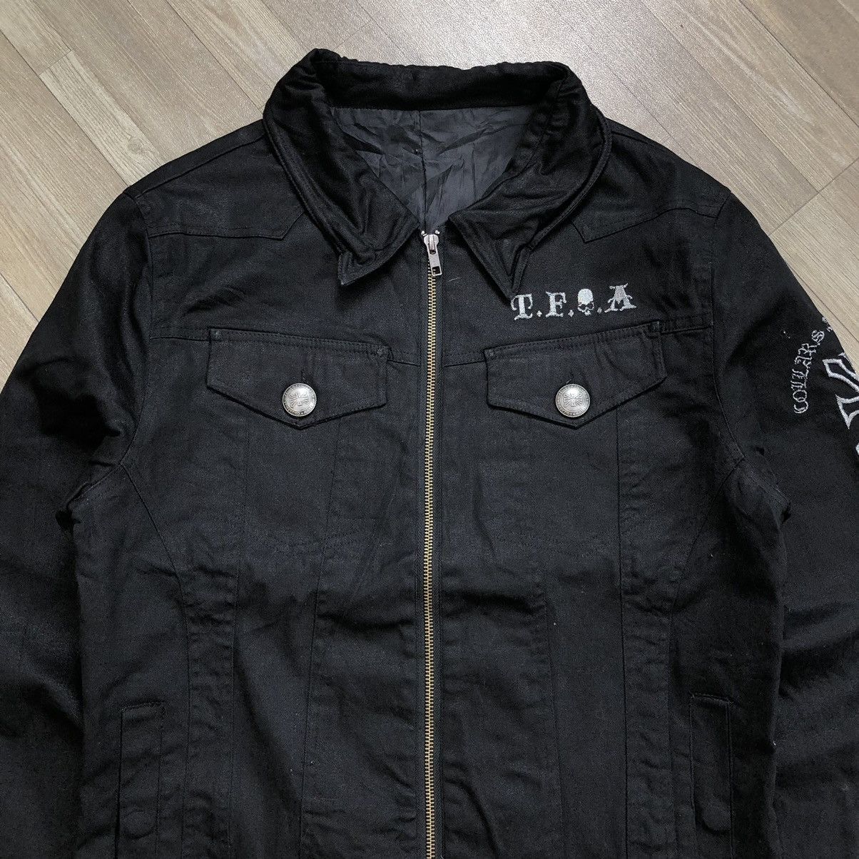 If Six Was Nine × Japanese Brand T.F.O.A Crown Cropped Skulls Head Work Jacket Lgb Goa Size US L / EU 52-54 / 3 - 2 Thumbnail