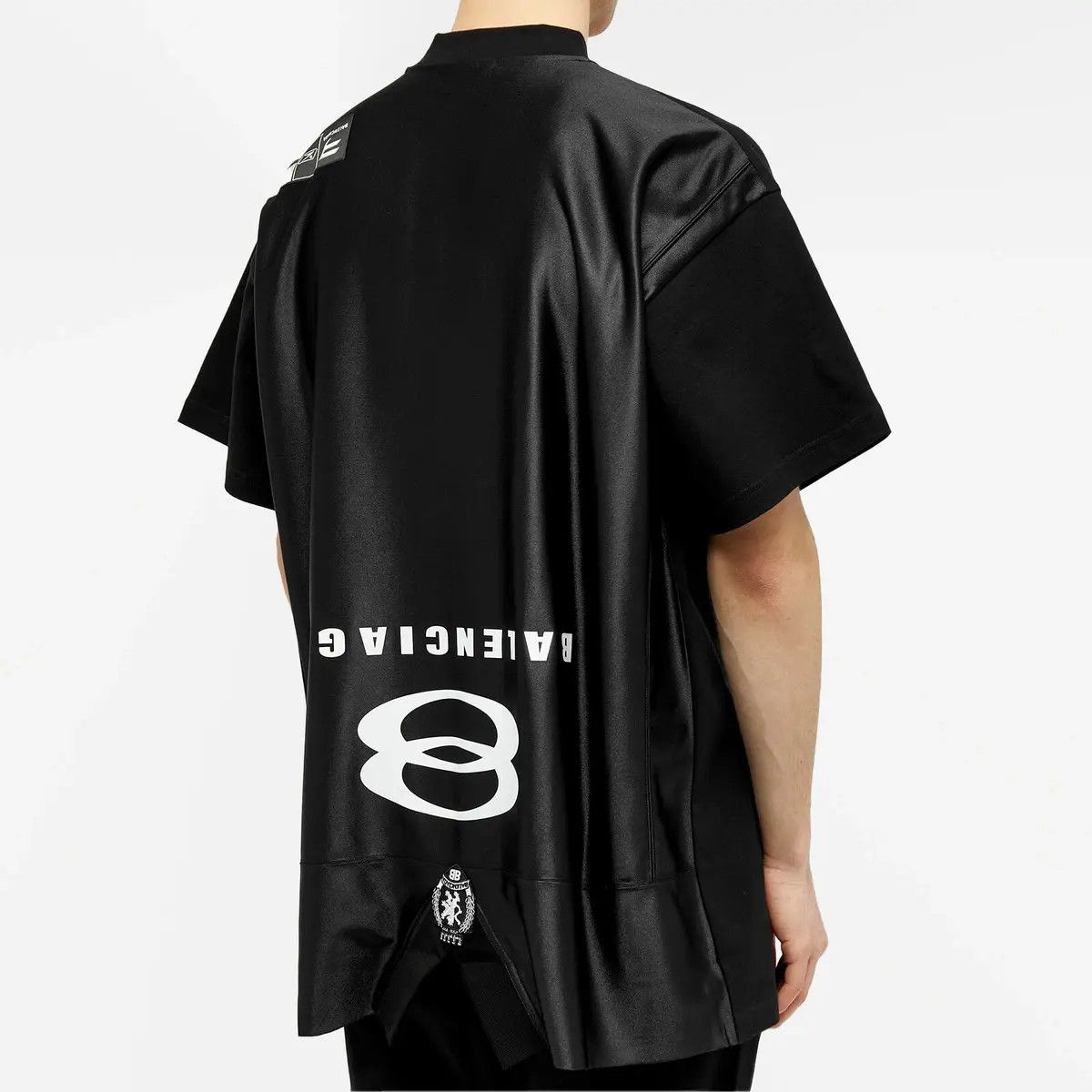 Balenciaga o1tr1nto1125 Unity Sports Icon Deconstructed T-Shirt Black Size US M / EU 48-50 / 2 - 3 Thumbnail
