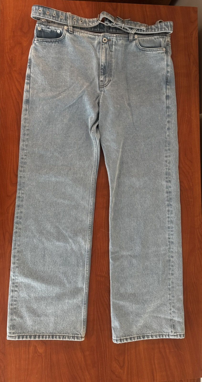 Y/Project Blue Y-Belt Jeans Size US 31 - 2 Thumbnail