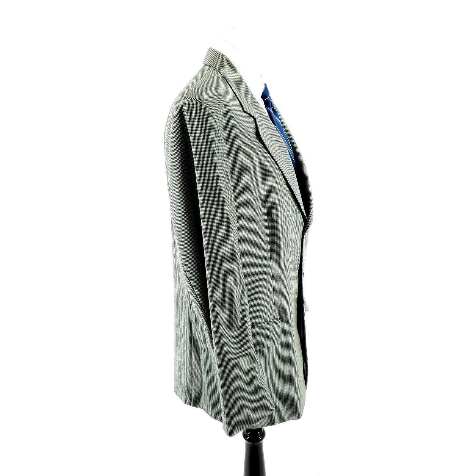 Hugo Boss Hugo Boss Tatlagia Wool 3 Button Blazer 42L Blue Cream Teal Size 42L - 6 Thumbnail