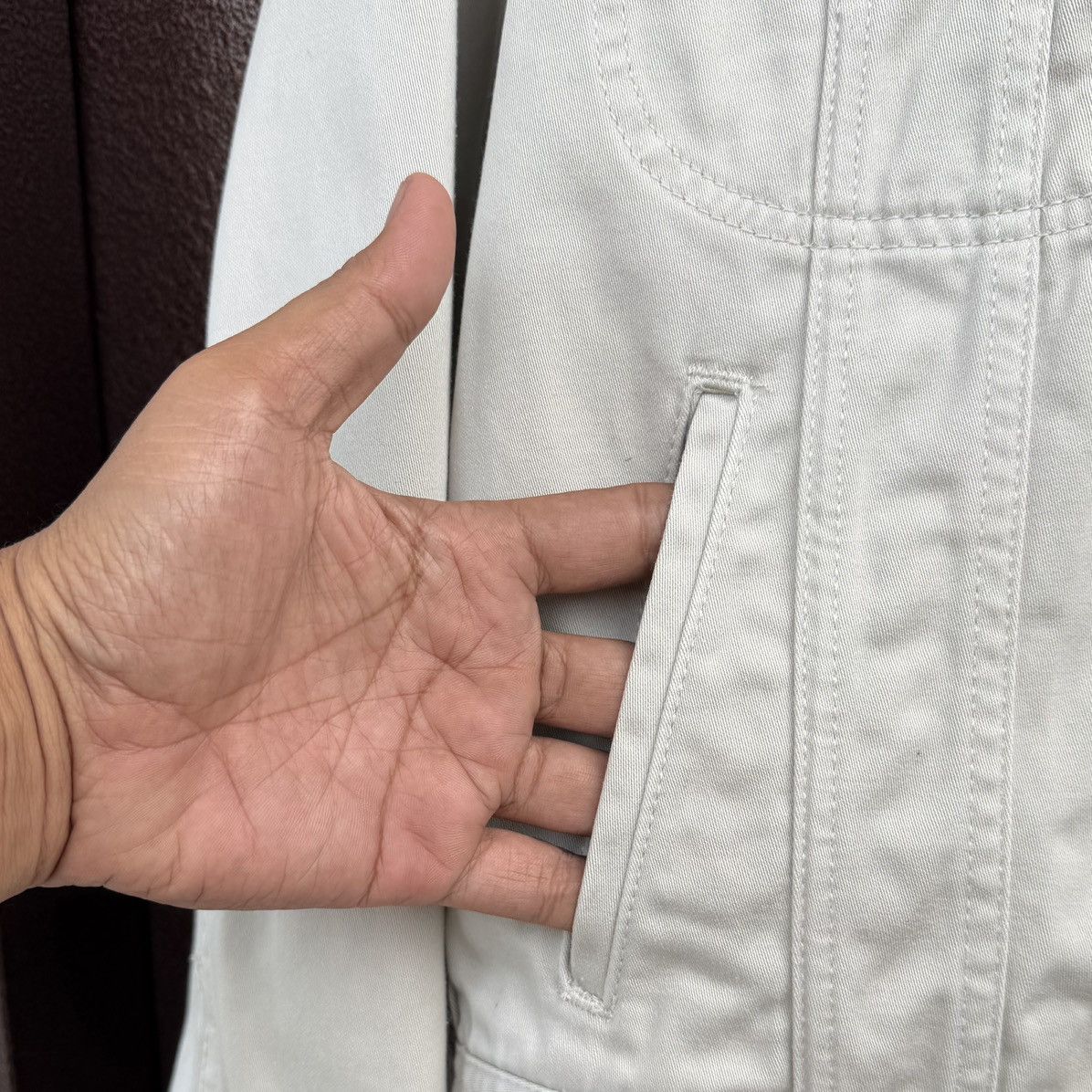 Lee Vintage Lee Westerner Jacket Cream Denim Western Trucker Size US M / EU 48-50 / 2 - 6 Thumbnail