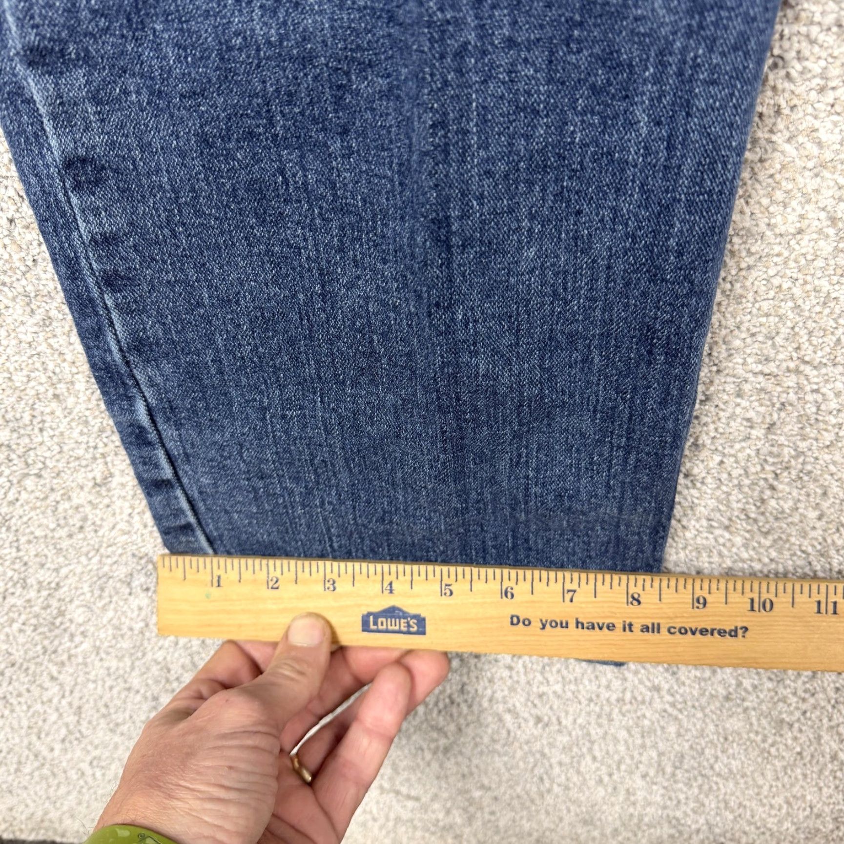 Lee Lee Jeans Mens 38x31 Blue Regular Fit Straight Stretch Denim Classic Normcore Size US 38 / EU 54 - 3 Thumbnail
