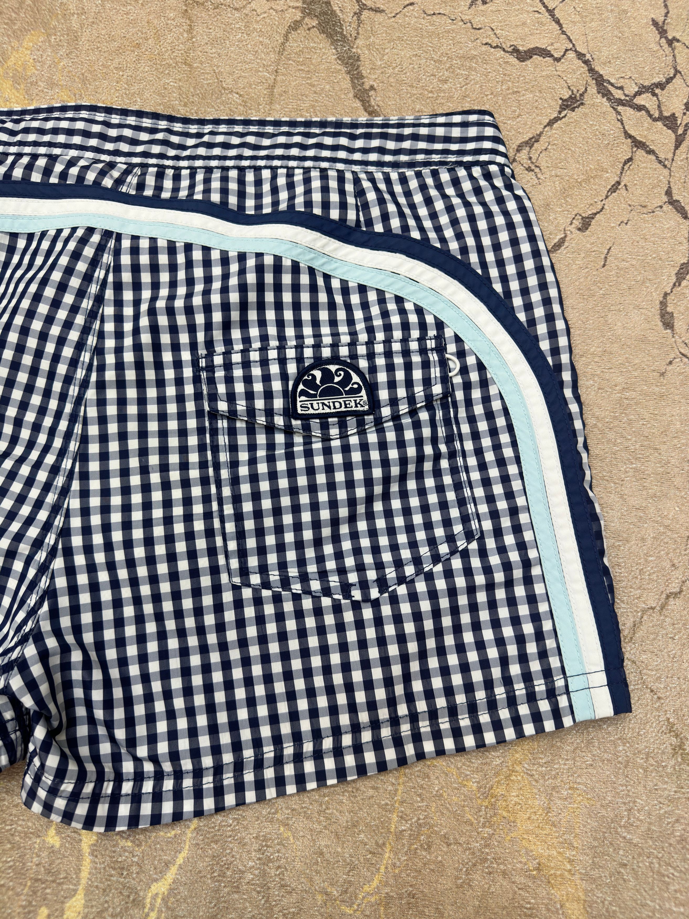 Sundek Check Sundek 33 Beach Shorts Trunks Bath Suit Size 33 S M Size US 33 - 2 Thumbnail