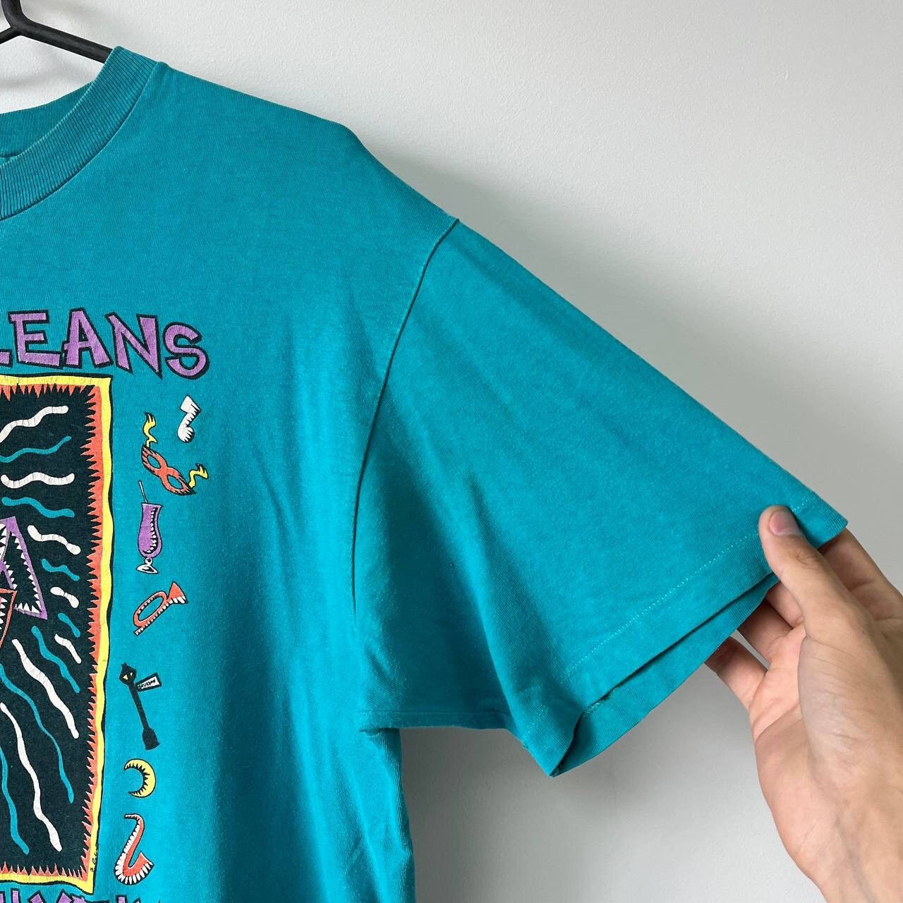 Vintage Vintage 90s New Orleans Jazz Art Festival Music Single Size US L / EU 52-54 / 3 - 14 Thumbnail