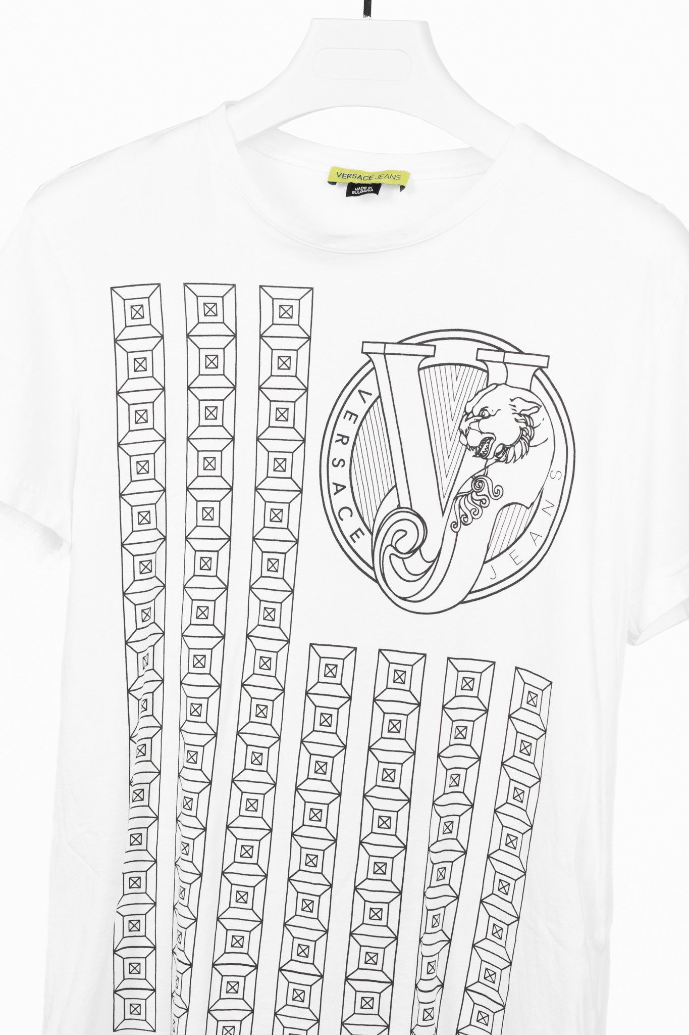 Versace Versace Jeans Cotton Panther & Geometric-Graphic T-Shirt Size US M / EU 48-50 / 2 - 3 Thumbnail