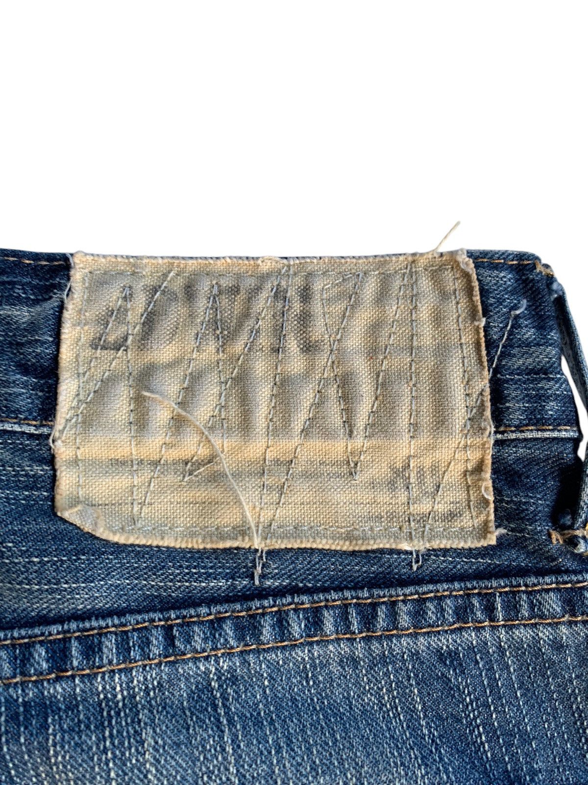 FLARE💥EDWIN XVS JAPANESE PUNK STYLE FADED DISTRESSED DENIM☠️