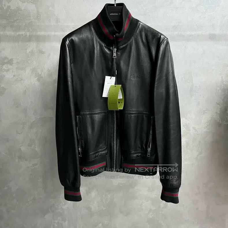 Gucci Gucci Black stitched striped zipper long-sleeved jacket Size US M / EU 48-50 / 2 - 1 Thumbnail