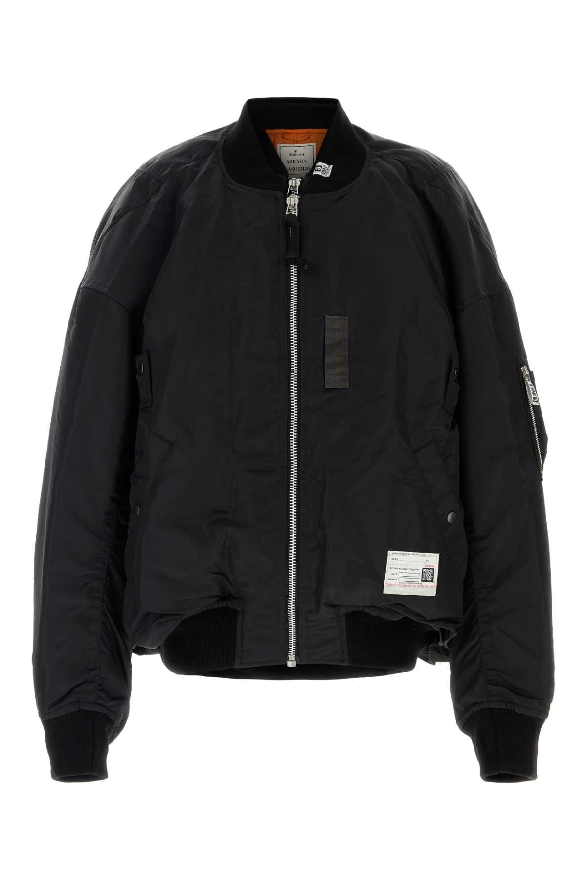 Maison MIHARA YASUHIRO Black Nylon Bomber Jacket Size US S / EU 44-46 / 1 - 1 Thumbnail