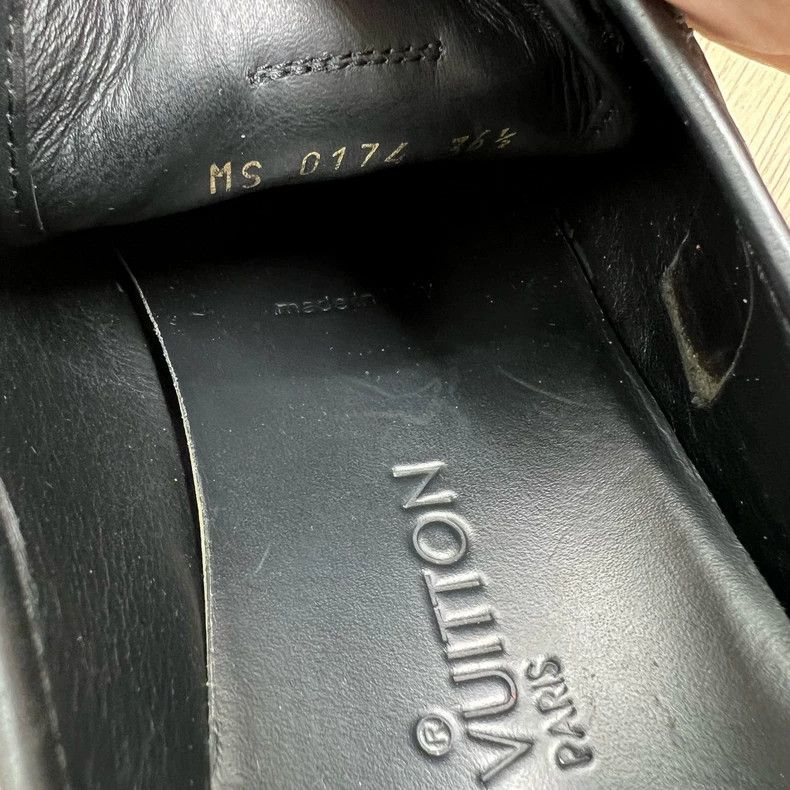 Louis Vuitton Louis Vuitton Black embossed full-print shoes Size US 6 / IT 36 - 3 Thumbnail