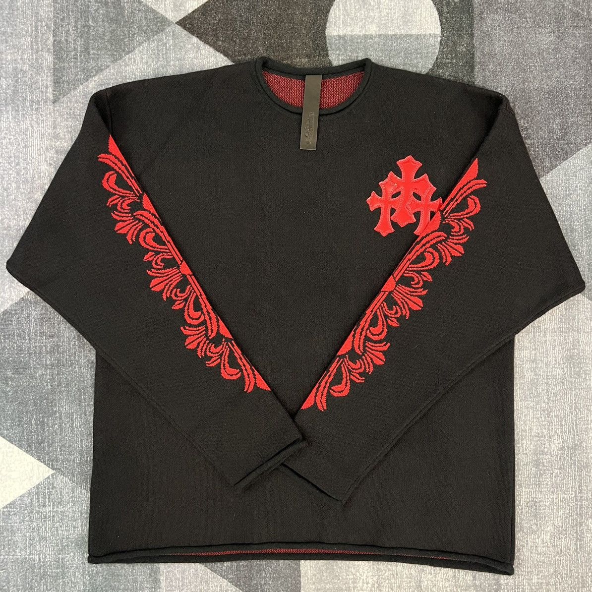 Chrome Hearts Chrome Hearts Red Cross Sweater Size US L / EU 52-54 / 3 - 1 Thumbnail