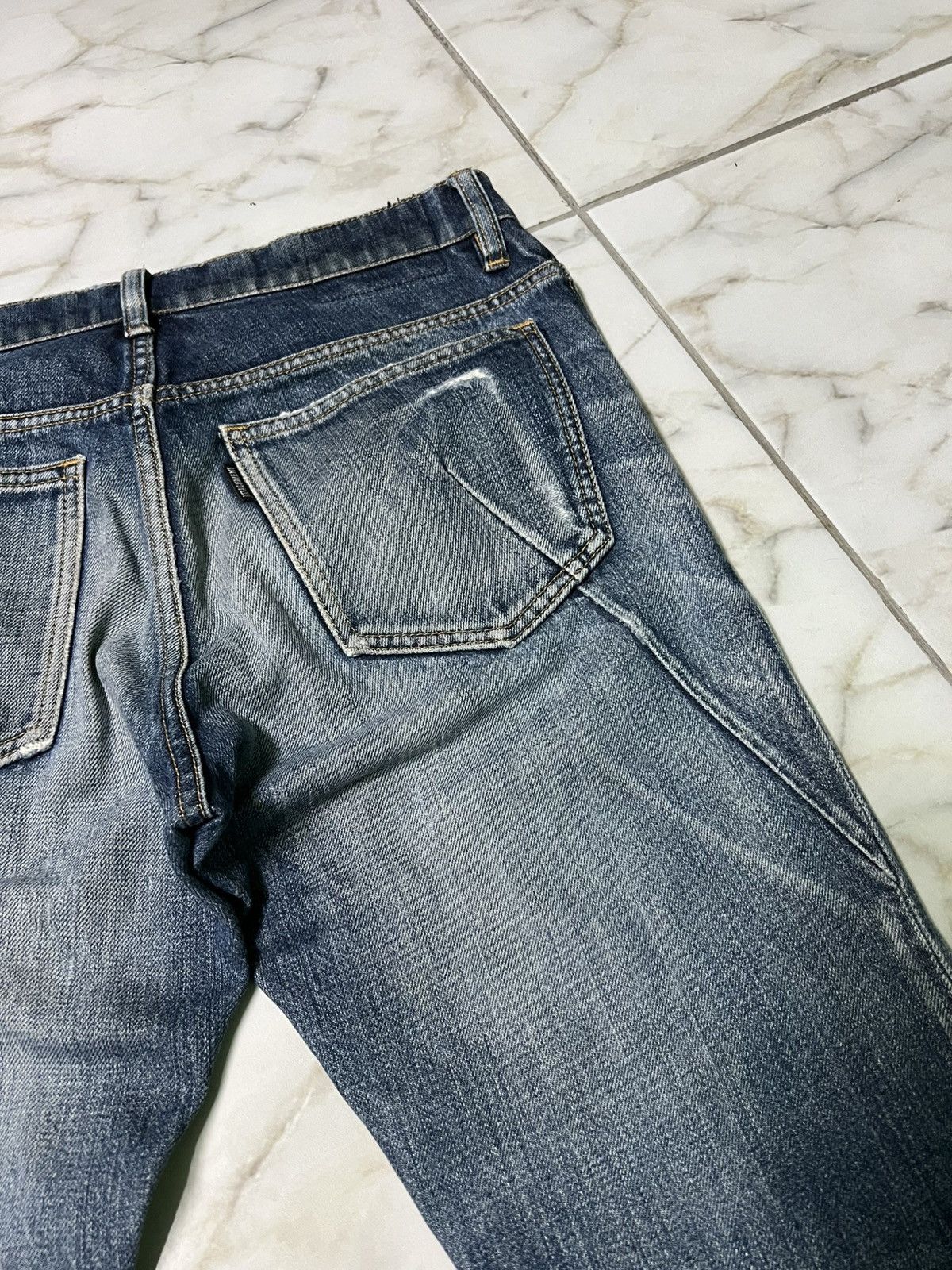 Attachment × If Six Was Nine × PPFM 💥Insane 90’s Japanese Attachment Curved Distress Flare Jean Size US 30 / EU 46 - 14 Thumbnail