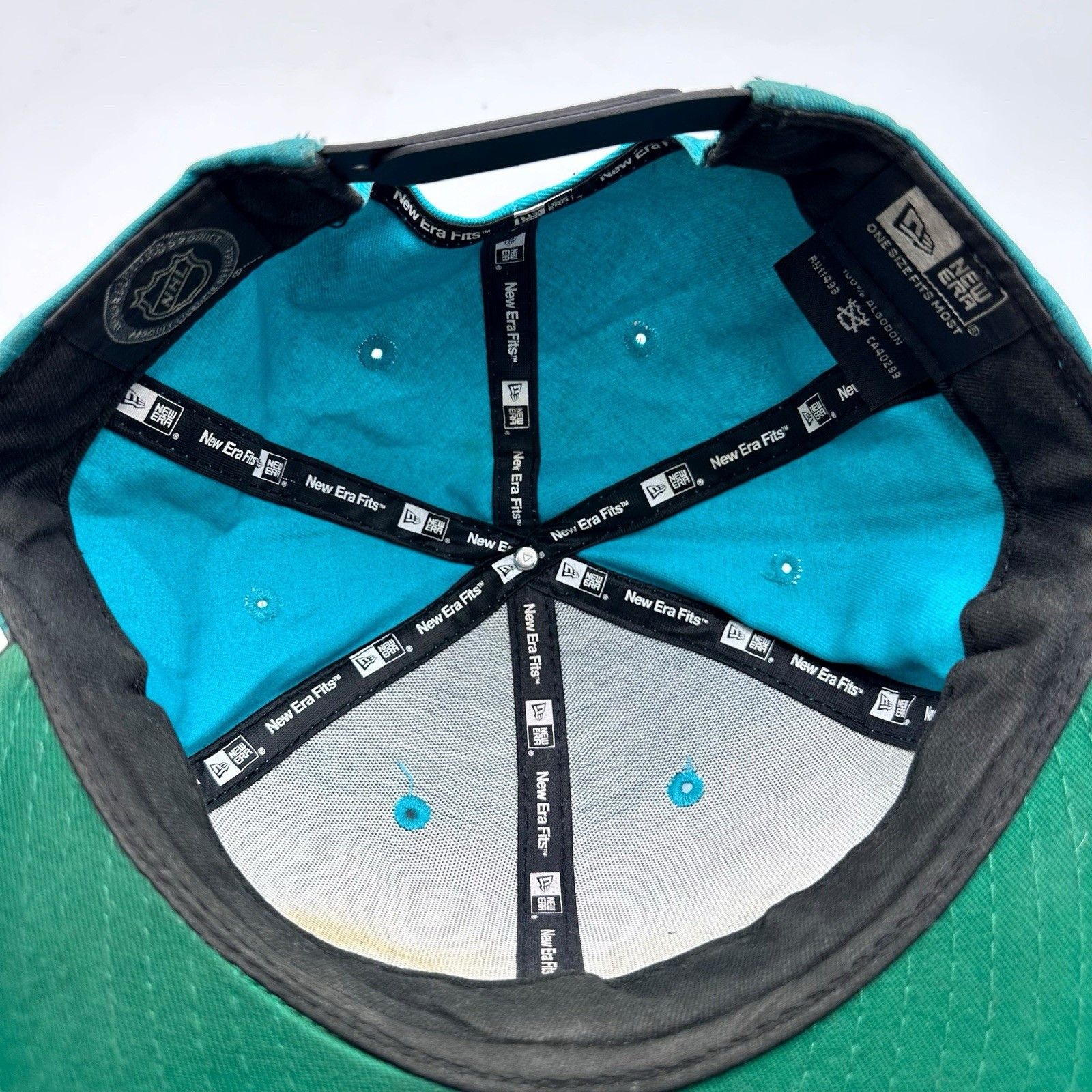 New Era San Jose Sharks New Era NHLSpellout Snapback Hat Adjustable Size ONE SIZE - 9 Thumbnail