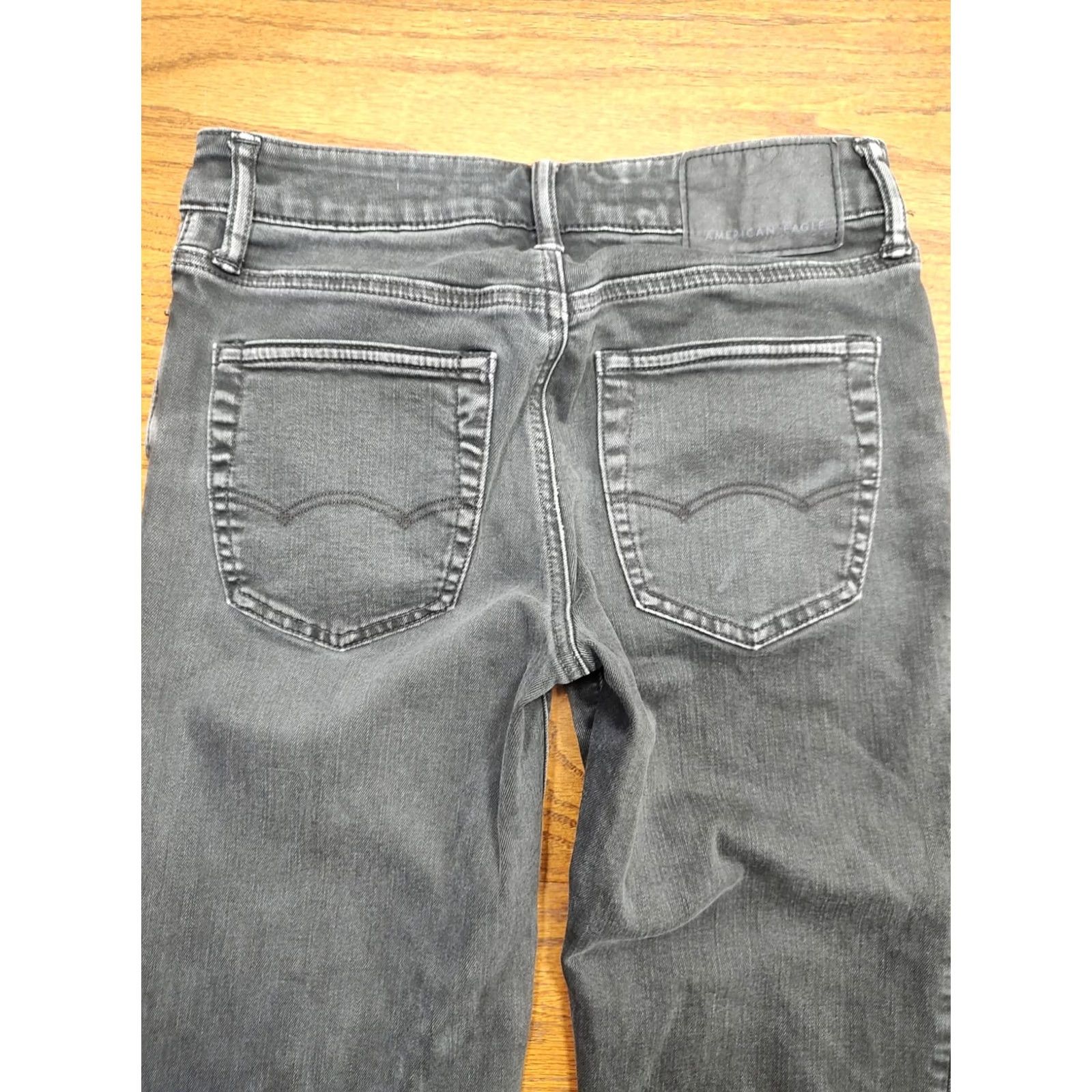 American Eagle Outfitters American Eagle Jeans Mens 28x34 Black Slim Stretch Denim Size US 28 / EU 44 - 4 Thumbnail