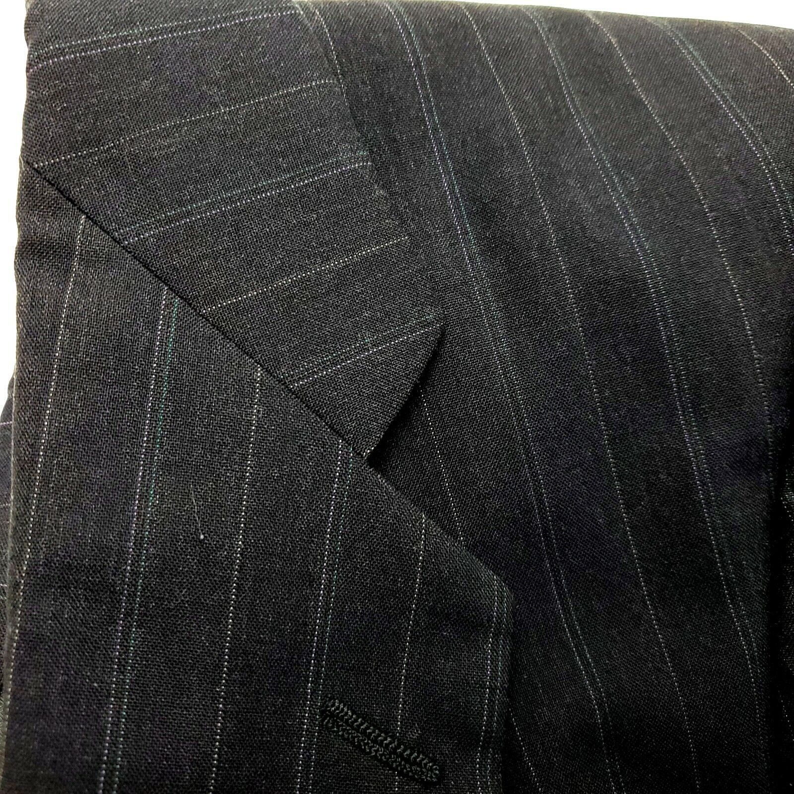 Hart Schaffner Marx Hart Schaffner Marx Gold Trumpeter Wool 2 Button Suit Jacket Size 40R - 10 Thumbnail