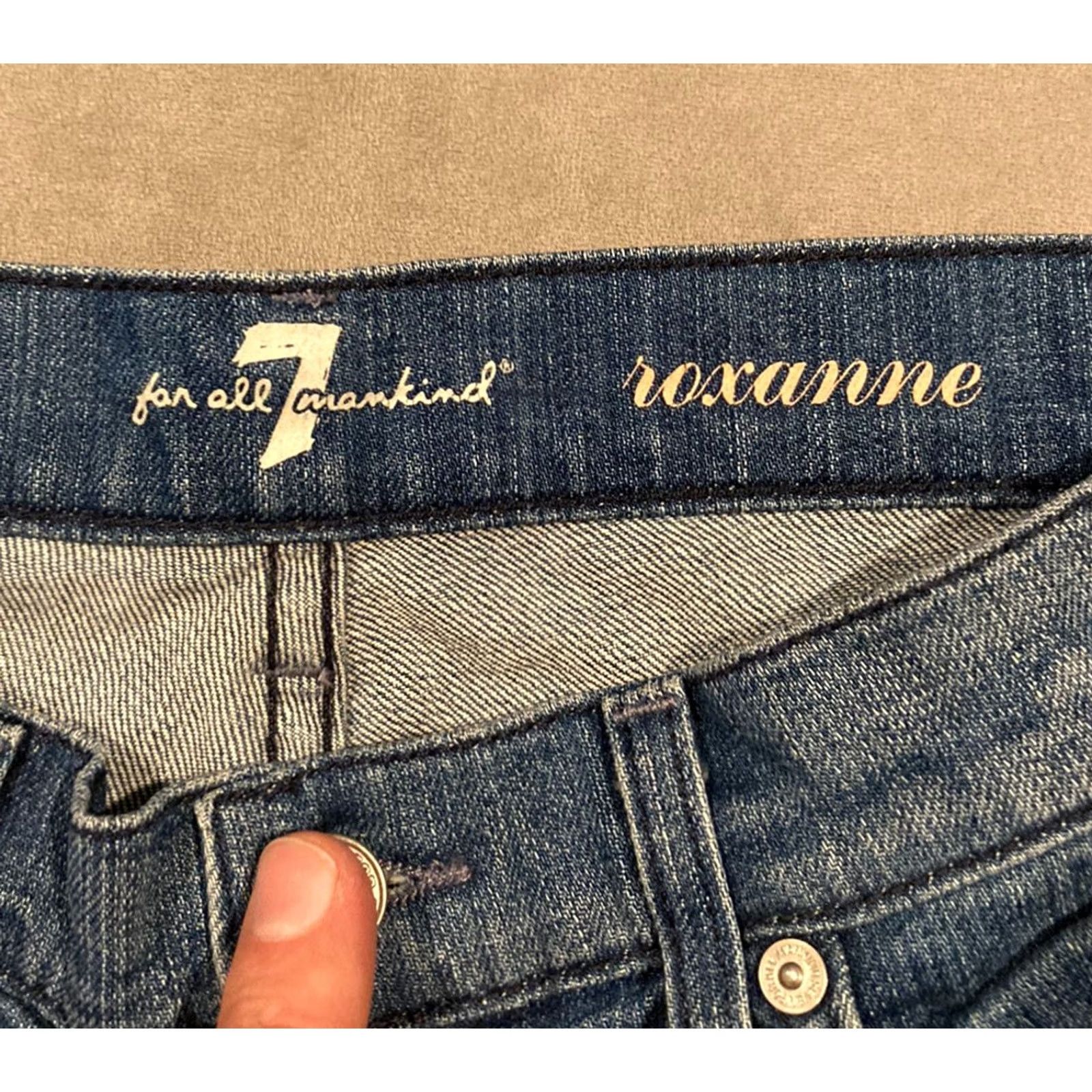 7 For All Mankind Blue Jeans" - Added for clarity Size 27" / US 4 / IT 40 - 5 Thumbnail
