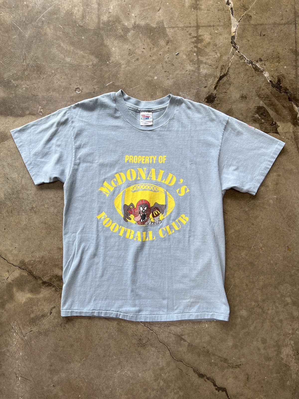 Vintage × Warner Bros Vintage 90s Taz Looney Tunes McDonald Football Single Large Size US L / EU 52-54 / 3 - 2 Thumbnail