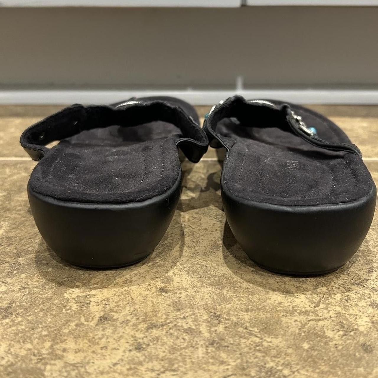 Minnetonka Minnetonka Women's Black and Blue Sandal Size US 8 / IT 38 - 3 Thumbnail