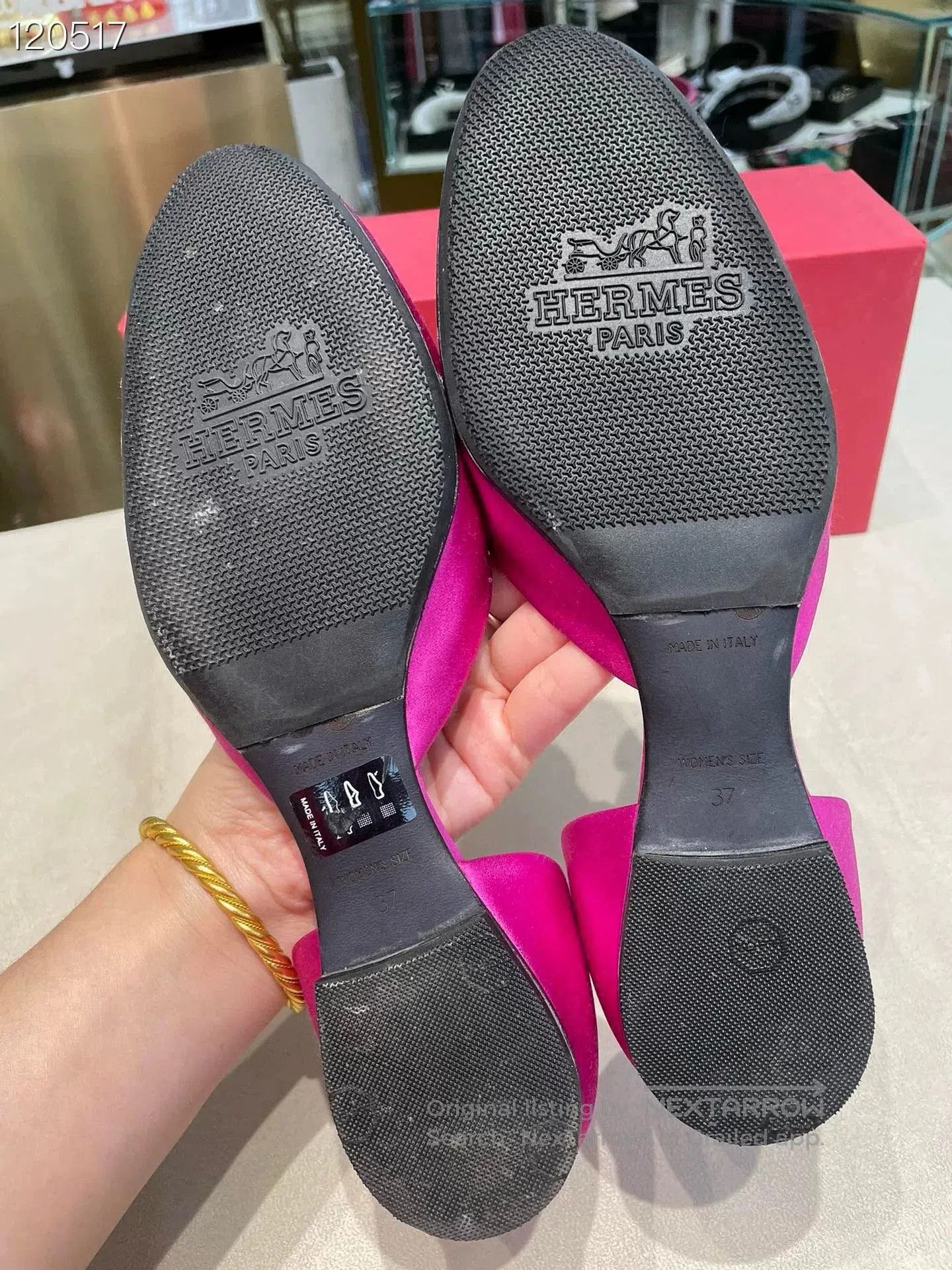 Roger Vivier Pink Satin Diamond Buckle Flats. Size US 6 / IT 36 - 4 Thumbnail