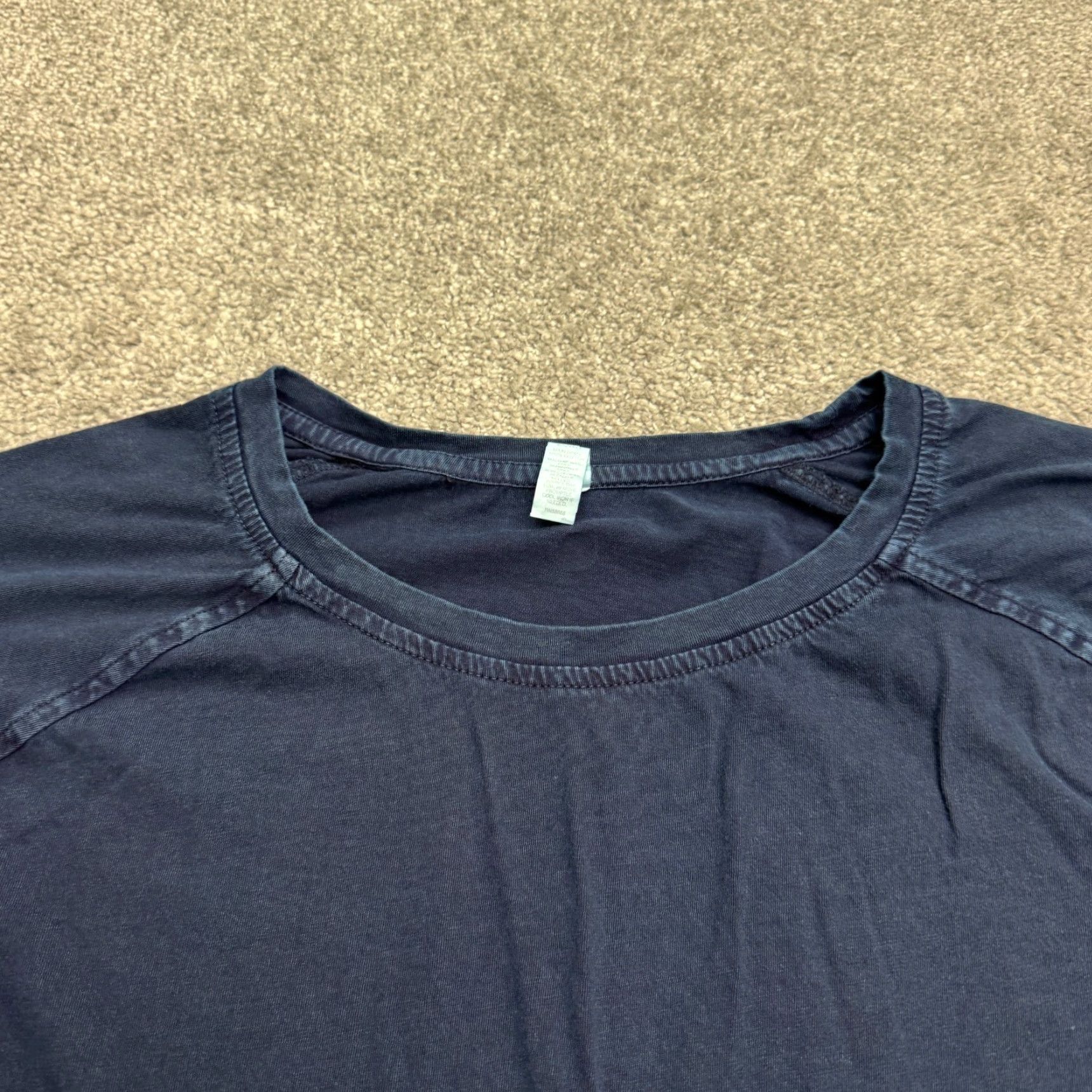 Vintage Z Zella Sweatshirt Womens XS Navy Blue Thumbholes Crew Neck Activewear Pullover Size XS / US 0-2 / IT 36-38 - 5 Thumbnail