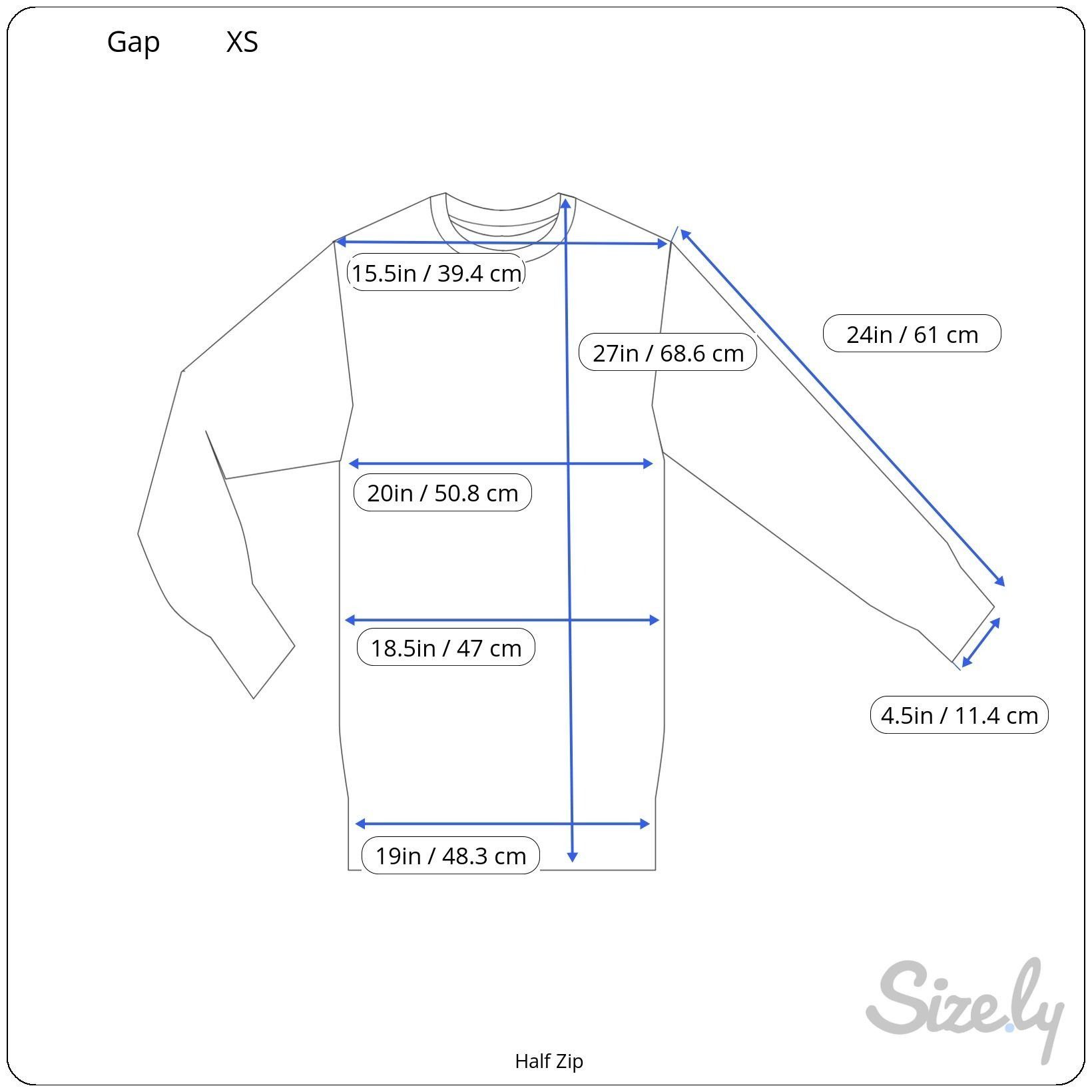 Gap Gap Men's Midnight Blue Half-Zip Pullover Sweater XS Soft & Size US XS / EU 42 / 0 - 2 Thumbnail