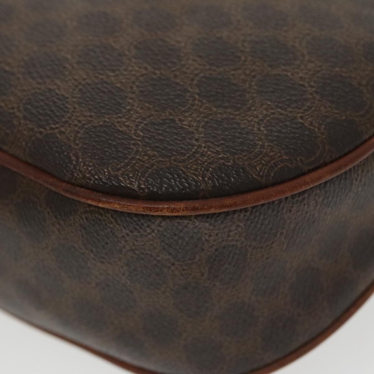 Celine CELINE Macadam Canvas Shoulder Bag Pvc Leather Brown Gold Size ONE SIZE - 12 Thumbnail