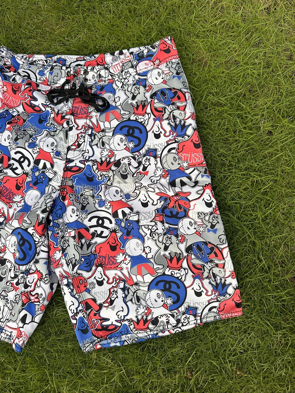 Stussy × Vintage STUSSY VINTAGE MONOGRAM LOGO STREETWEAR SHORTS Size US 32 / EU 48 - 6 Thumbnail