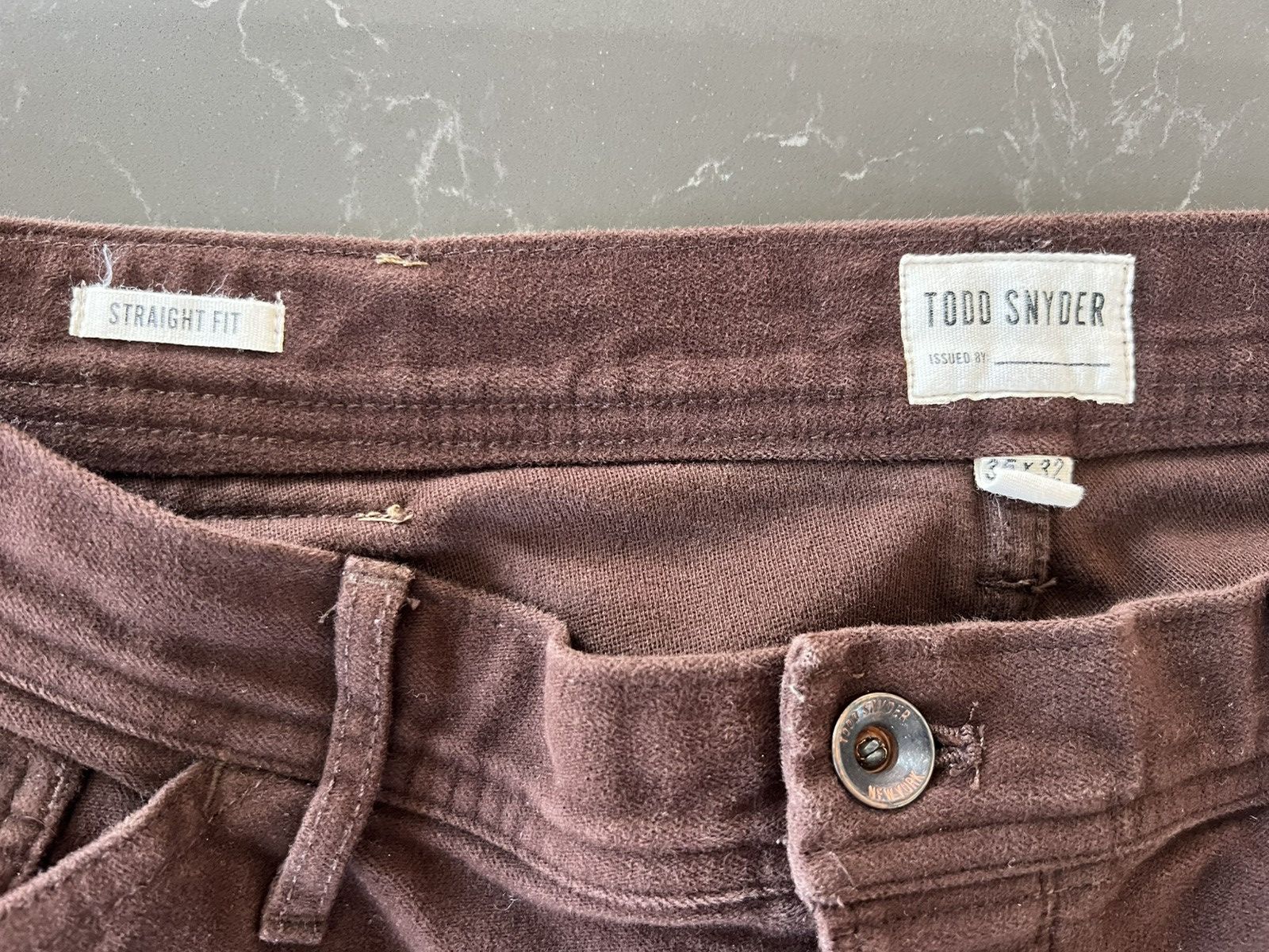Todd Snyder Todd Snyder Italian Moleskin Carpenter Pants | Brown Size US 35 - 6 Thumbnail