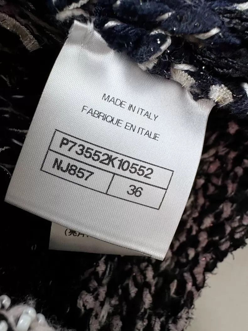 Chanel Chanel Overweight black pink beaded braided jacket Size XS / US 0-2 / IT 36-38 - 5 Thumbnail