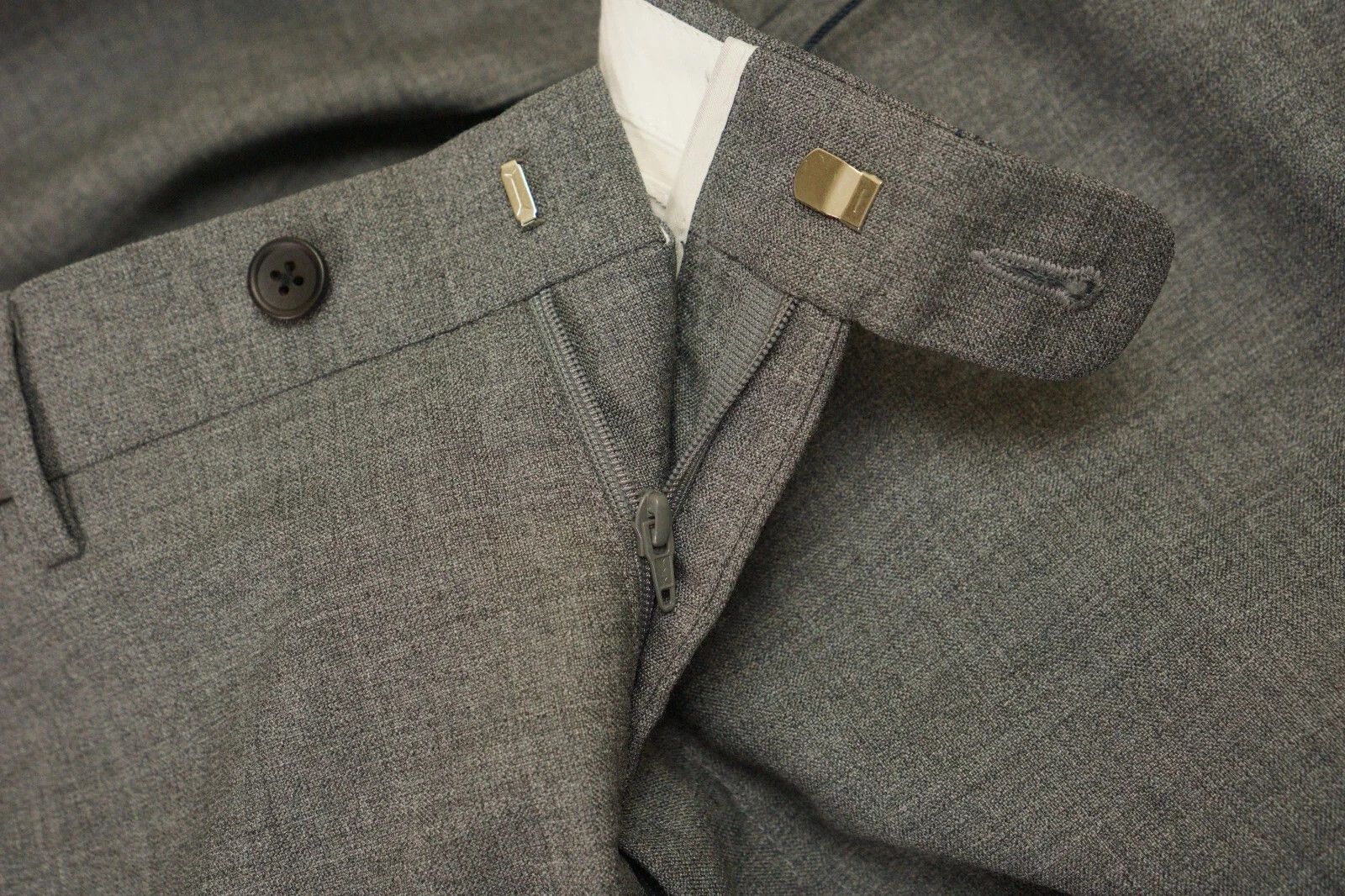 Suitsupply Men Suitsupply Suit Lazio Single Breasted Grey Wool US42 Size 42R - 9 Thumbnail