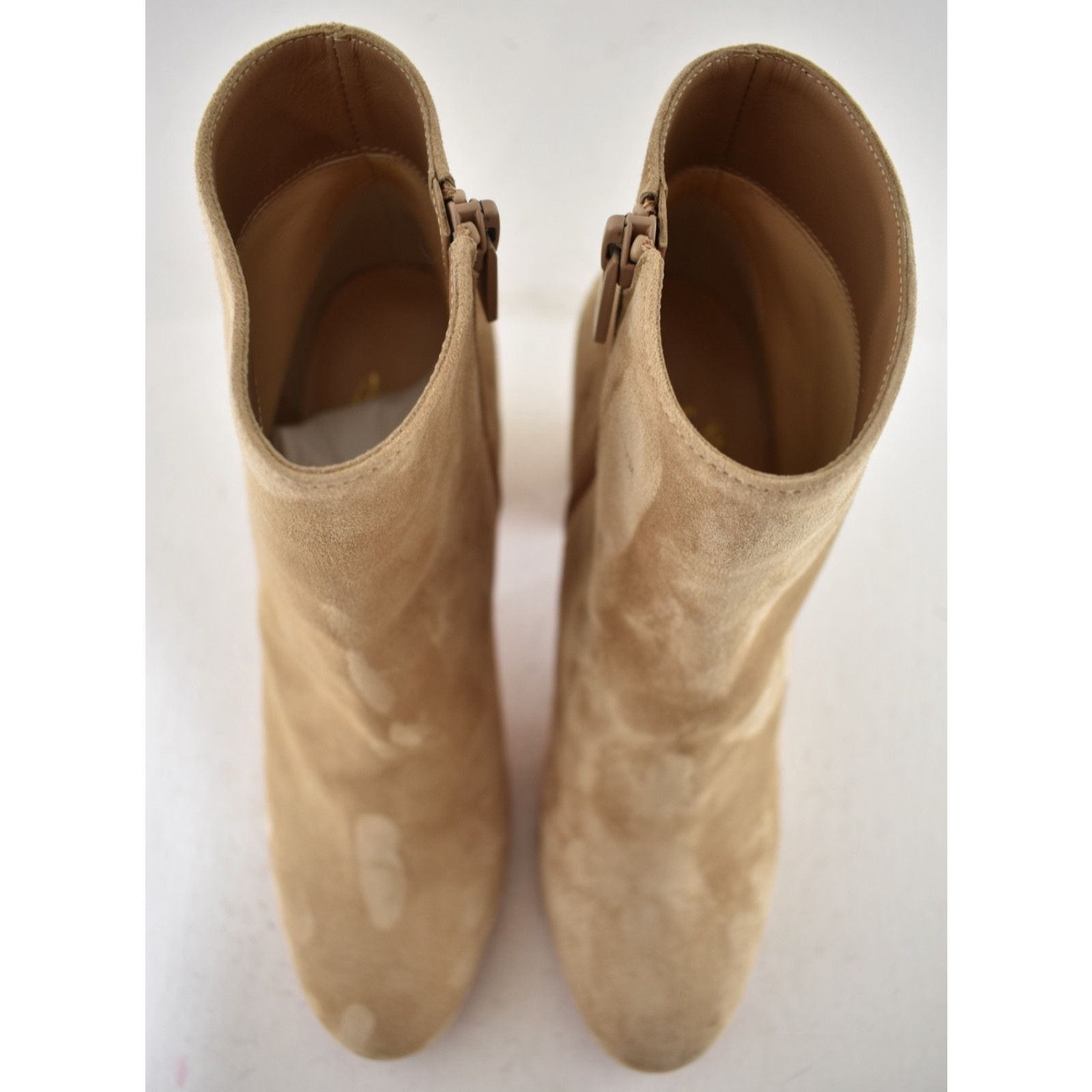 Christian Louboutin Christian Louboutin Turela 85 Beige Suede Ankle Boot 37 Size US 6 / IT 36 - 9 Thumbnail