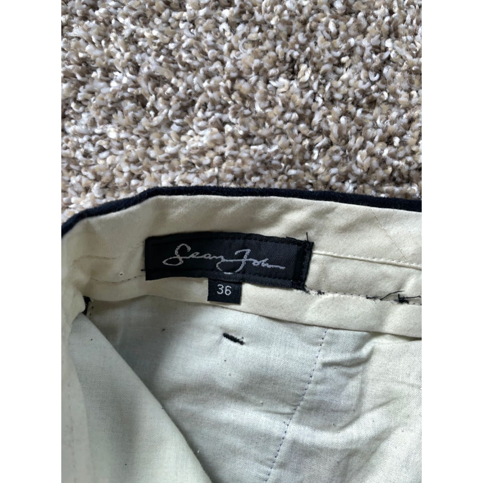 Sean John VTG Sean John Pleated Baggy Fit Pants Men's 35 x 25 Black Embroidered Cuffed Size US 35 - 3 Thumbnail