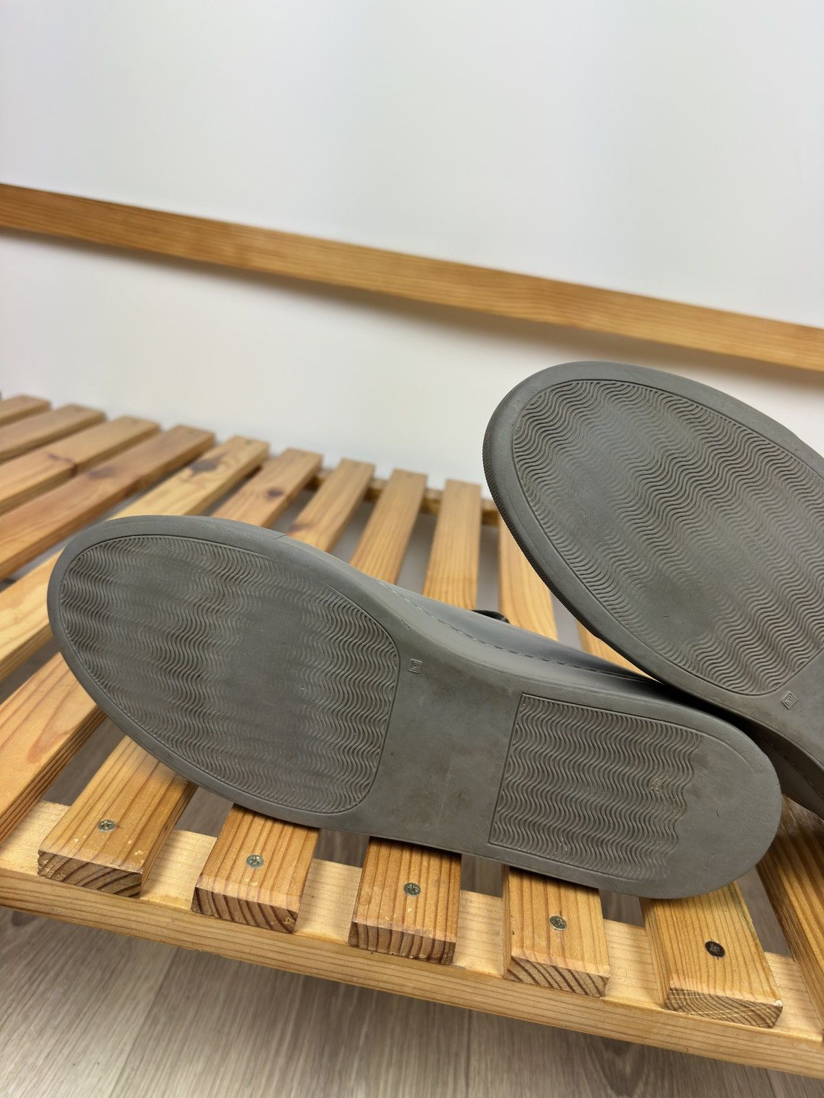 Common Projects Common Projects Achilles Low Gray Leather Shoes Size US 11.5 / EU 44-45 - 10 Thumbnail