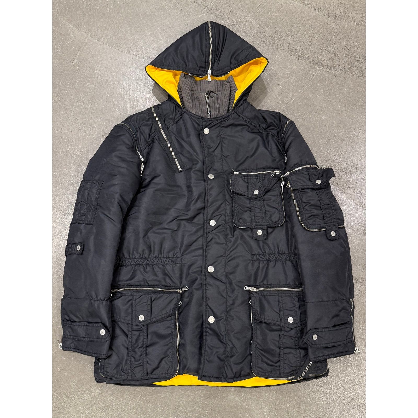 Dolce & Gabbana A/W2003 Dolce & Gabbana multi-zipper tornado cargo jacket Size US M / EU 48-50 / 2 - 1 Thumbnail