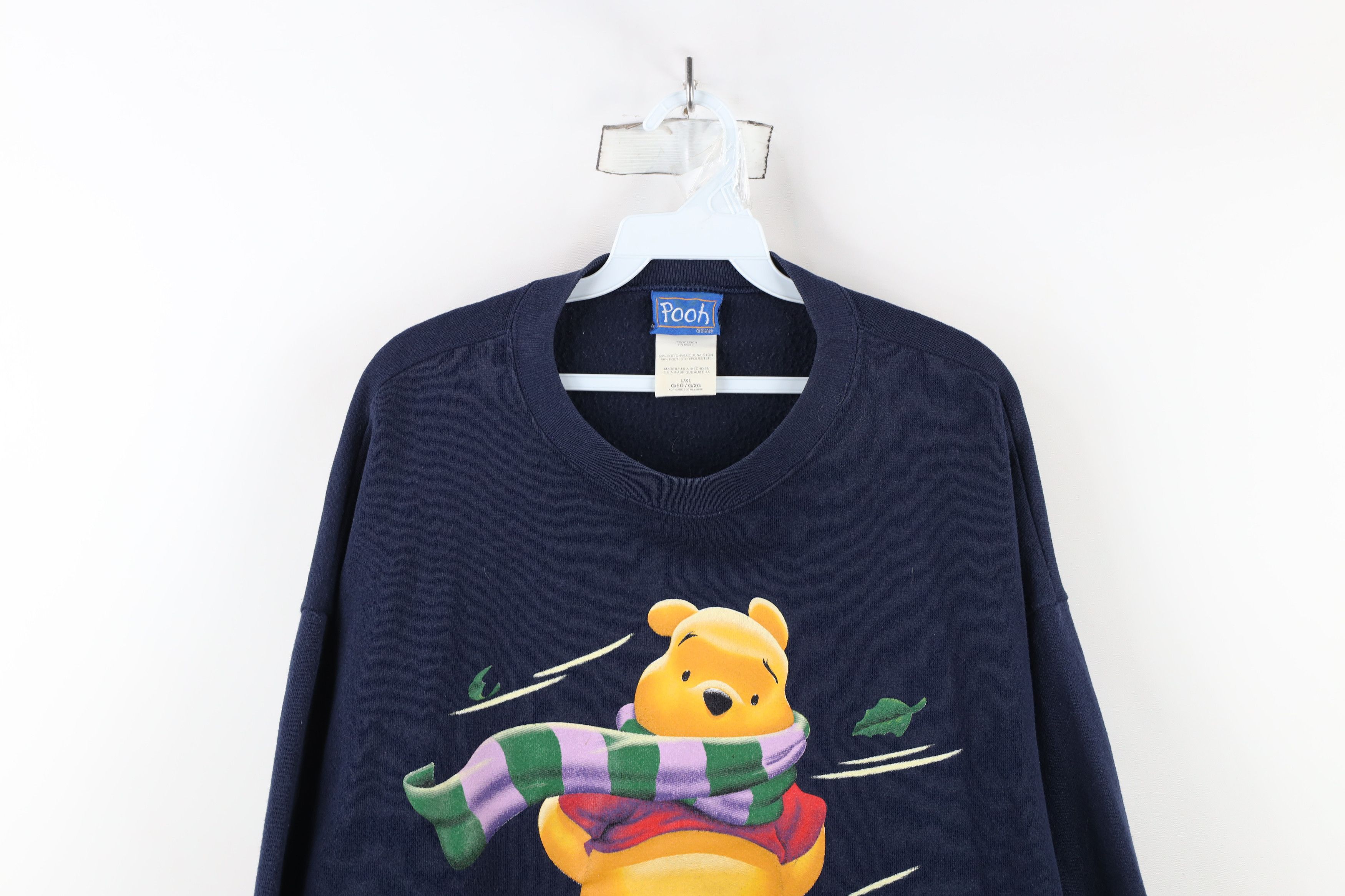 Disney × Vintage Vintage 90s Disney Winnie the Pooh Christmas Sweatshirt Size L / US 10 / IT 46 - 2 Thumbnail