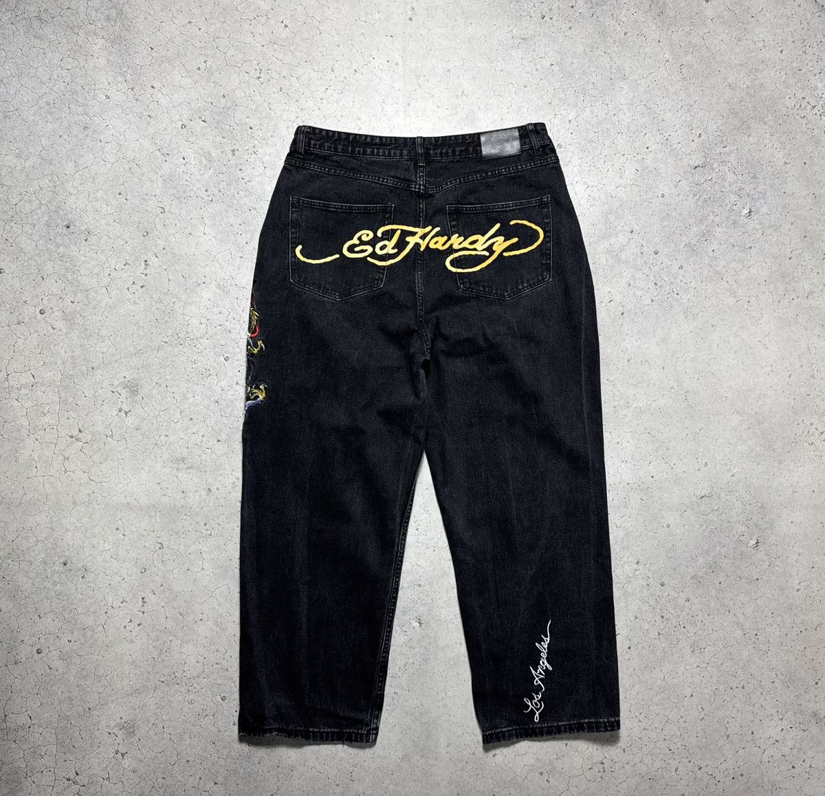 Ed Hardy Ed Hardy Baggy Big Logo Denim Jeans Size 36 Size US 36 / EU 52 - 1 Thumbnail