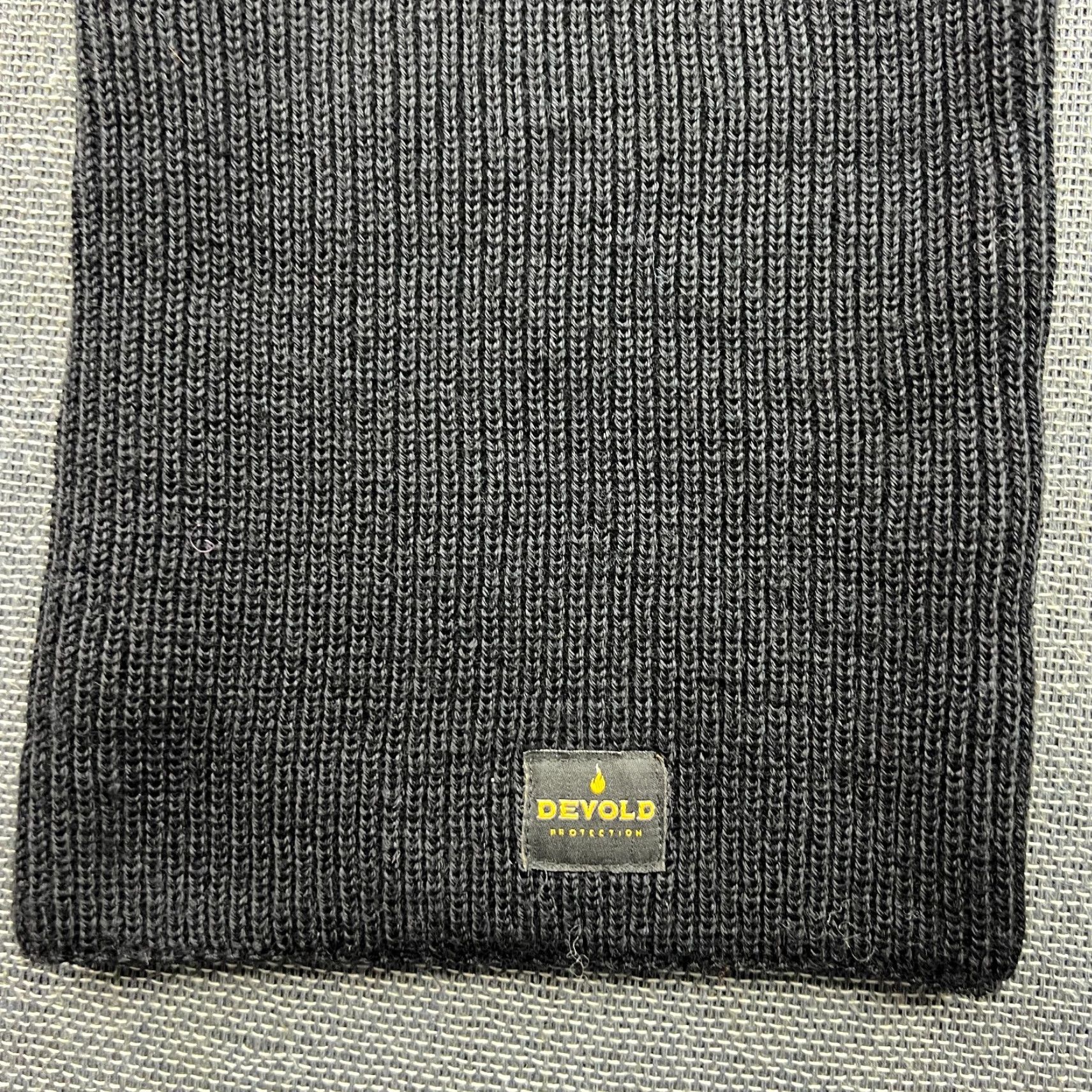 Vintage DEVOLD Neck Warmer 100% Wool OS Tube Scarf Outdoor Gaiter Black Knitted Neck Warmer Scarf Balaclava Unisex Adults One Size Wool Black Size ONE SIZE - 3 Thumbnail