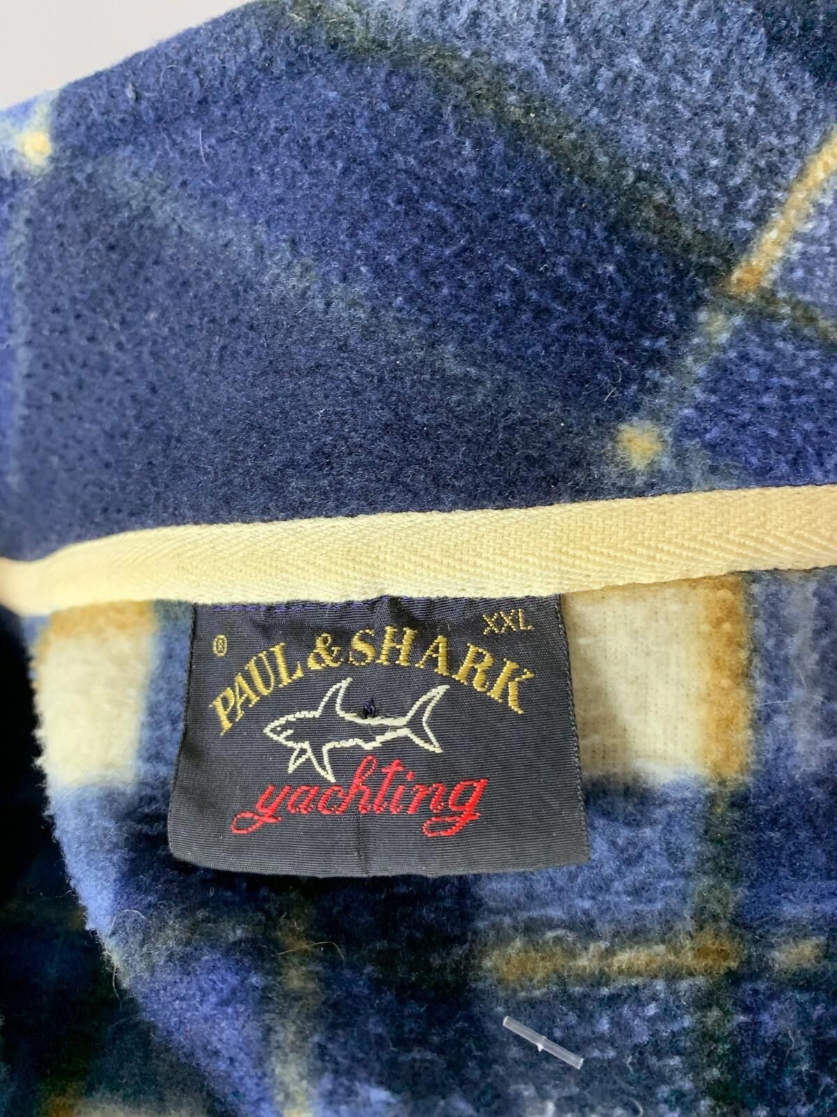 Paul & Shark Paul & Shark Yachting Vintage Blue Check 1/4 Jacket Size 2XL Size US XXL / EU 58 / 5 - 9 Thumbnail