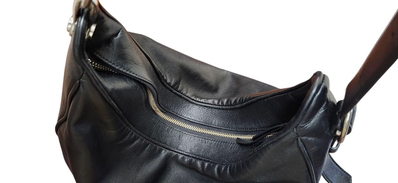 Marc Jacobs MARC JACOBS THE TEMPO LEATHER HOBO SHOULDER BAG BLACK Size ONE SIZE - 13 Thumbnail