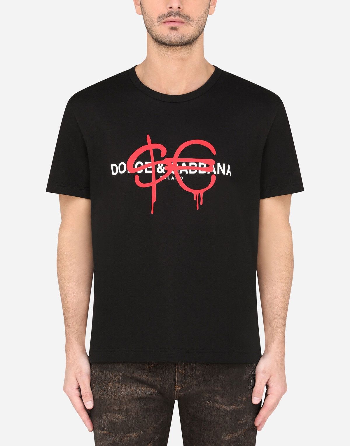 Dolce & Gabbana 🇮🇹 Sfera Ebbasta Dolce & Gabbana Milano T-Shirt Made in Italy Size US M / EU 48-50 / 2 - 14 Thumbnail
